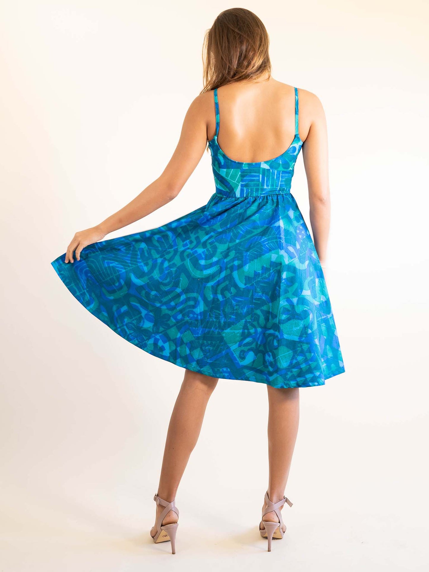 Hunaarii Dress - Blue Jay