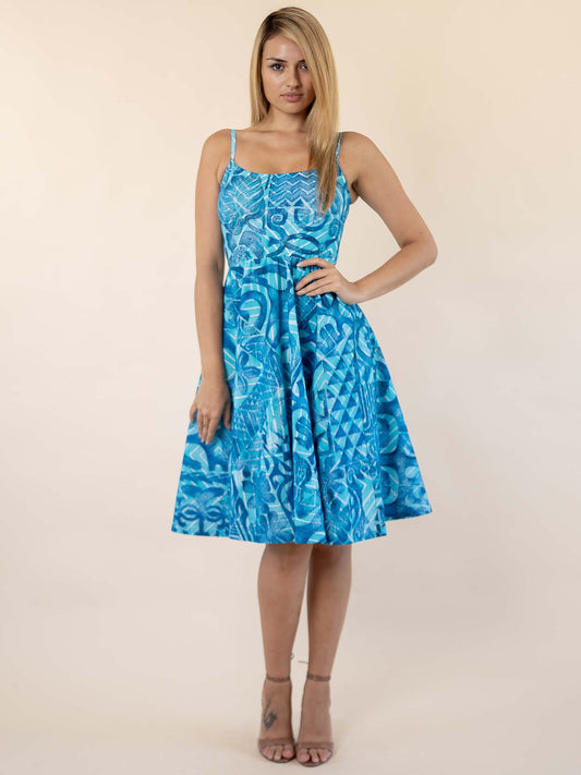 Hunaarii Dress - Ocean