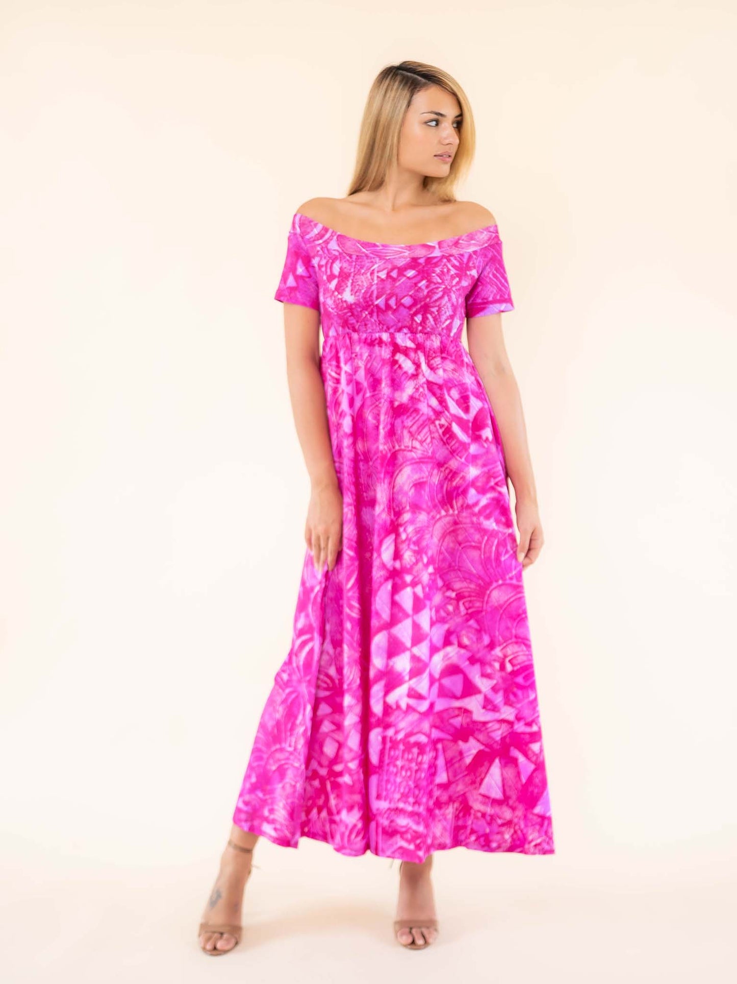 Tarani Dress Long - Plum