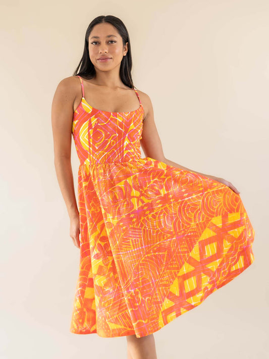 Hunaarii Dress - Sunset