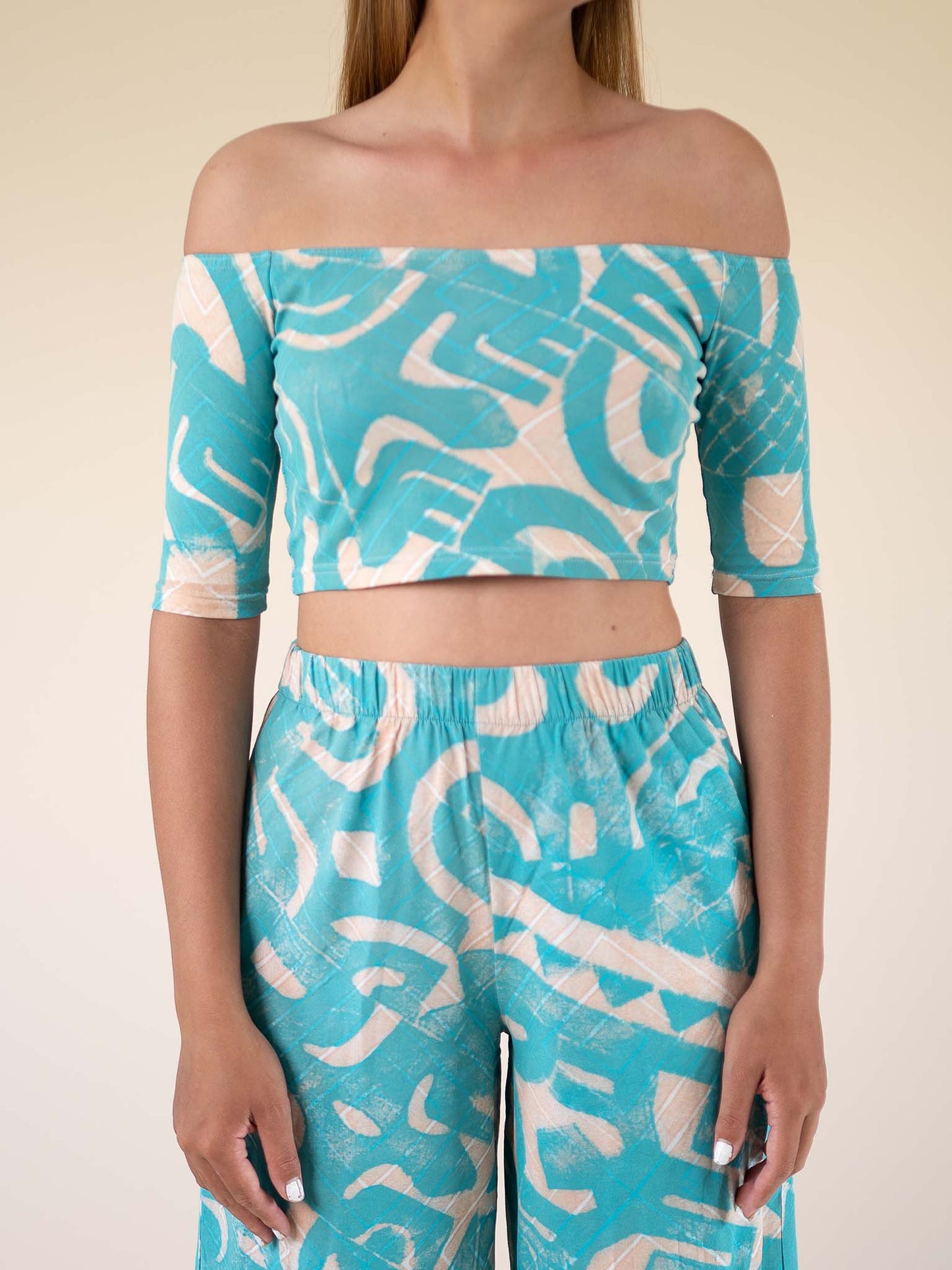 Tiahuia Crop Top - Seashore