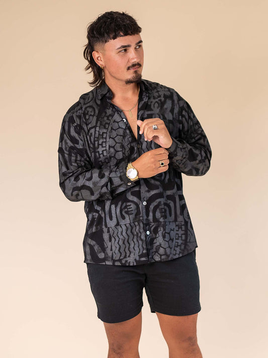 Koloa Shirt - Tahitian Black Pearl