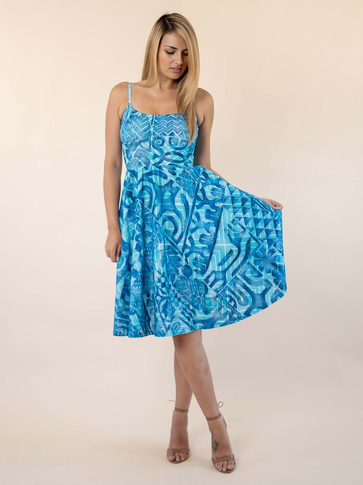Hunaarii Dress - Ocean