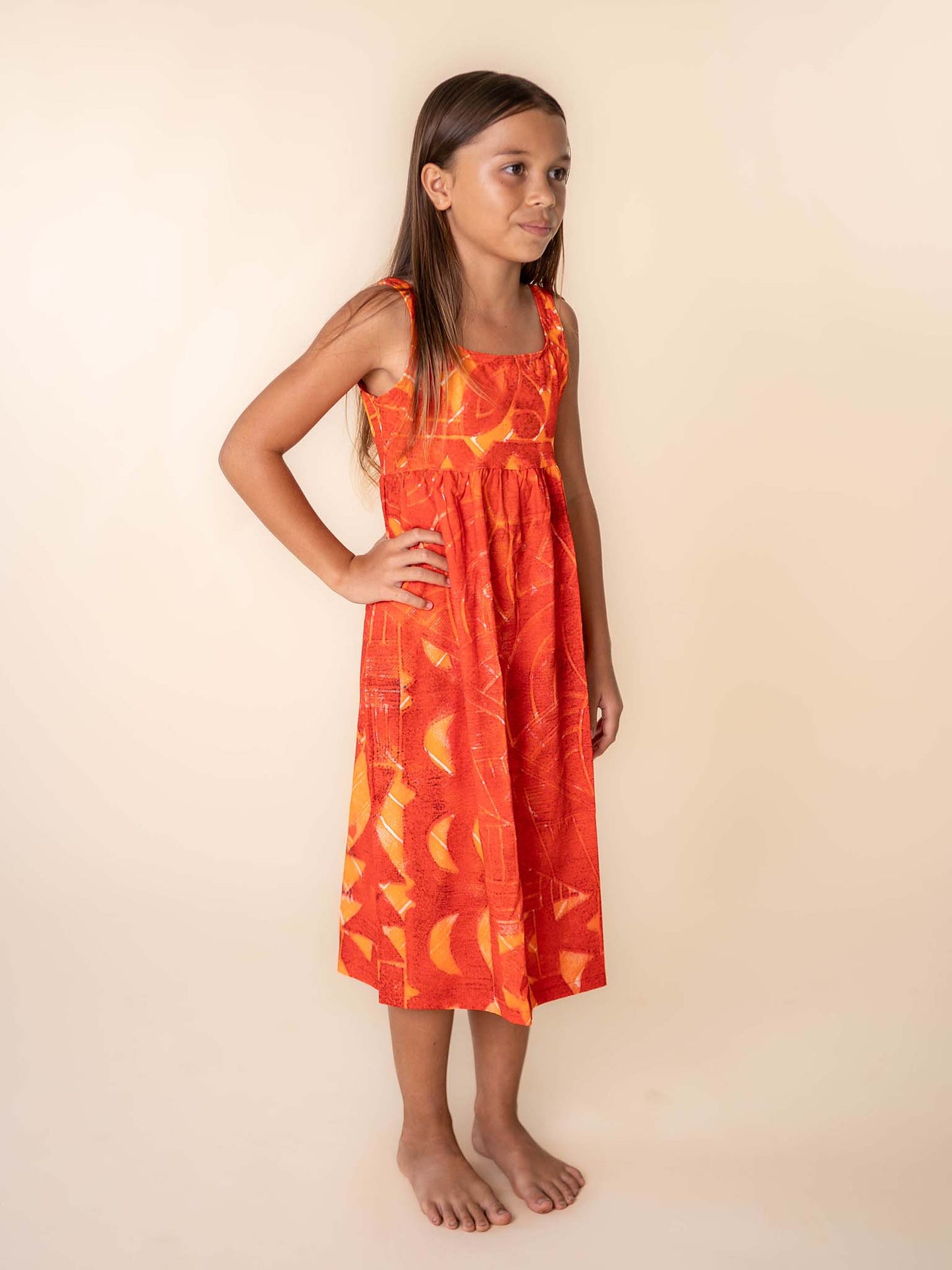 Hilo Dress - Burnt Tiger Lily