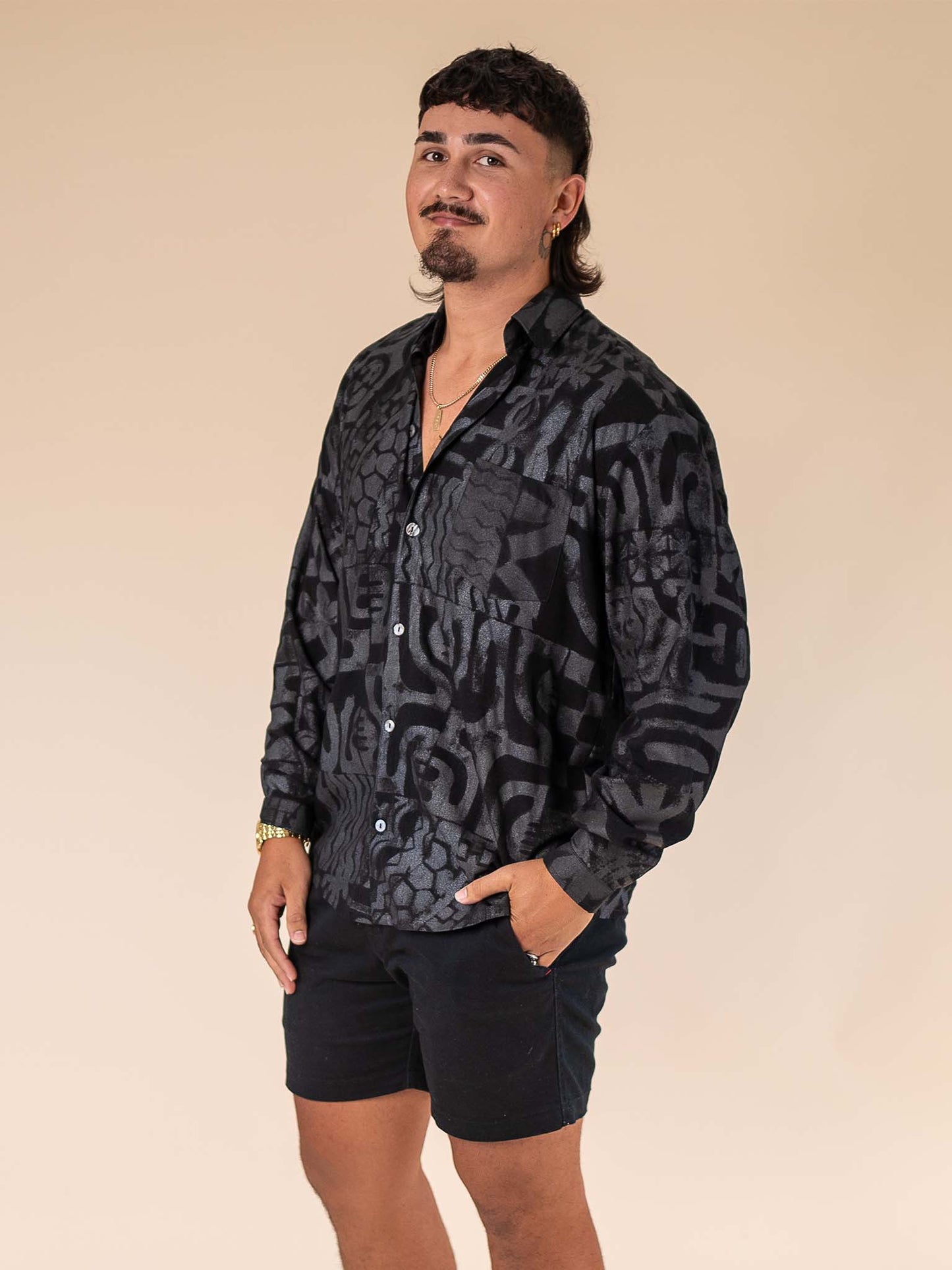 Koloa Shirt - Tahitian Black Pearl