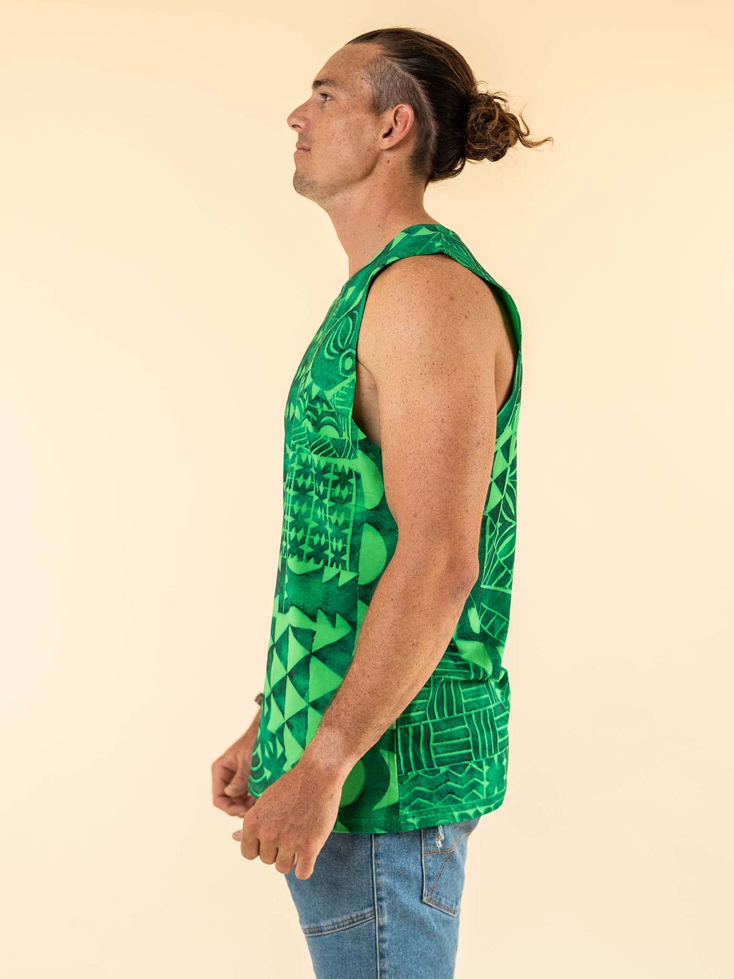 Rahiti Singlet - Forest Green