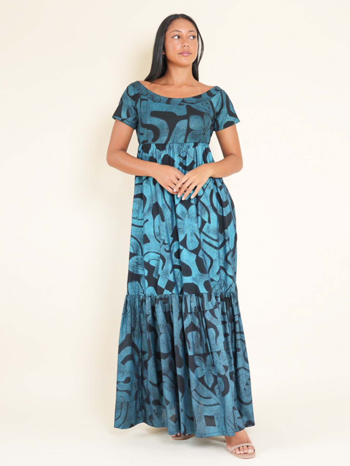 Vaine Dress - Turquoise Pearl