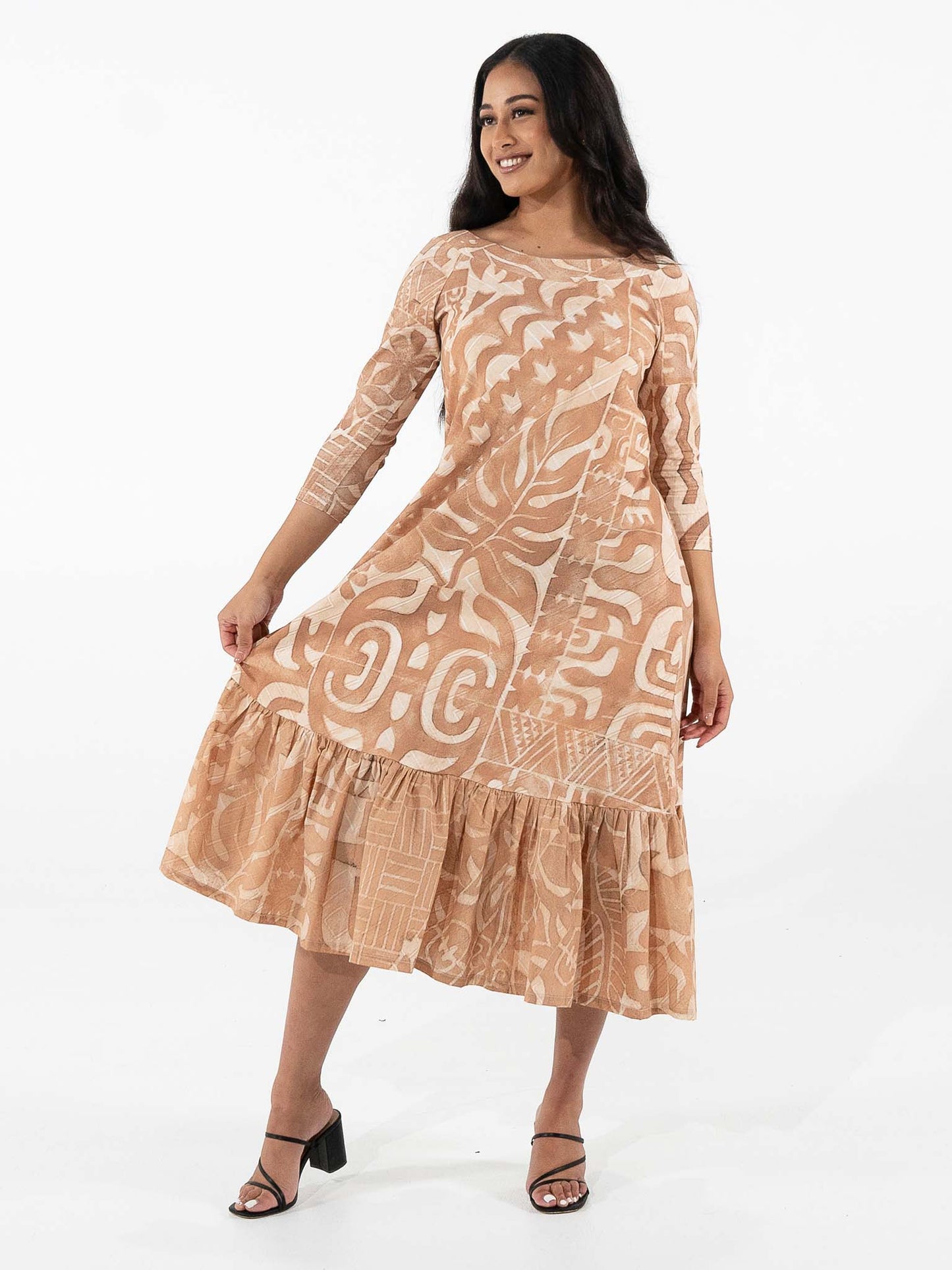 Hinanui Dress - Sandstone
