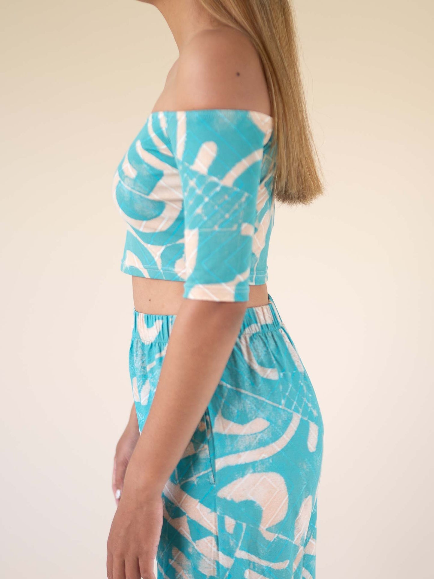 Tiahuia Crop Top - Seashore