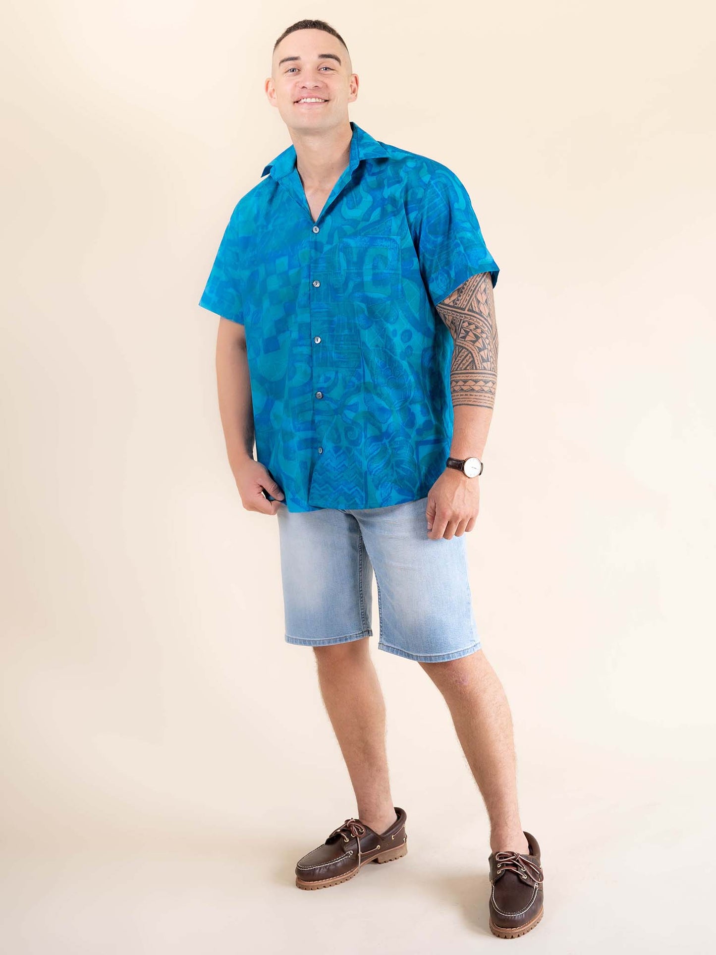 Taputu Shirt - Blue Jay
