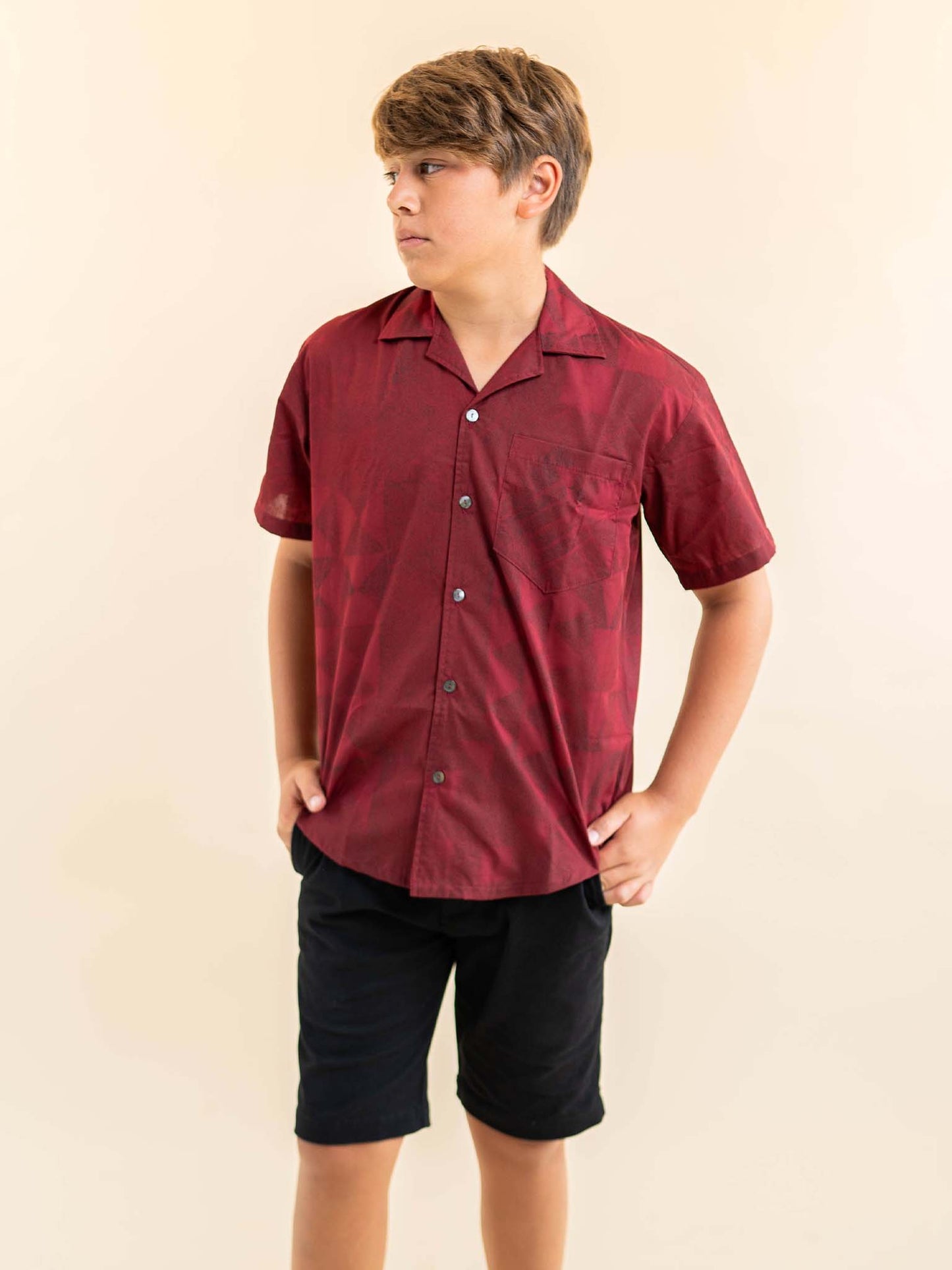 Tumu Shirt - Merlot