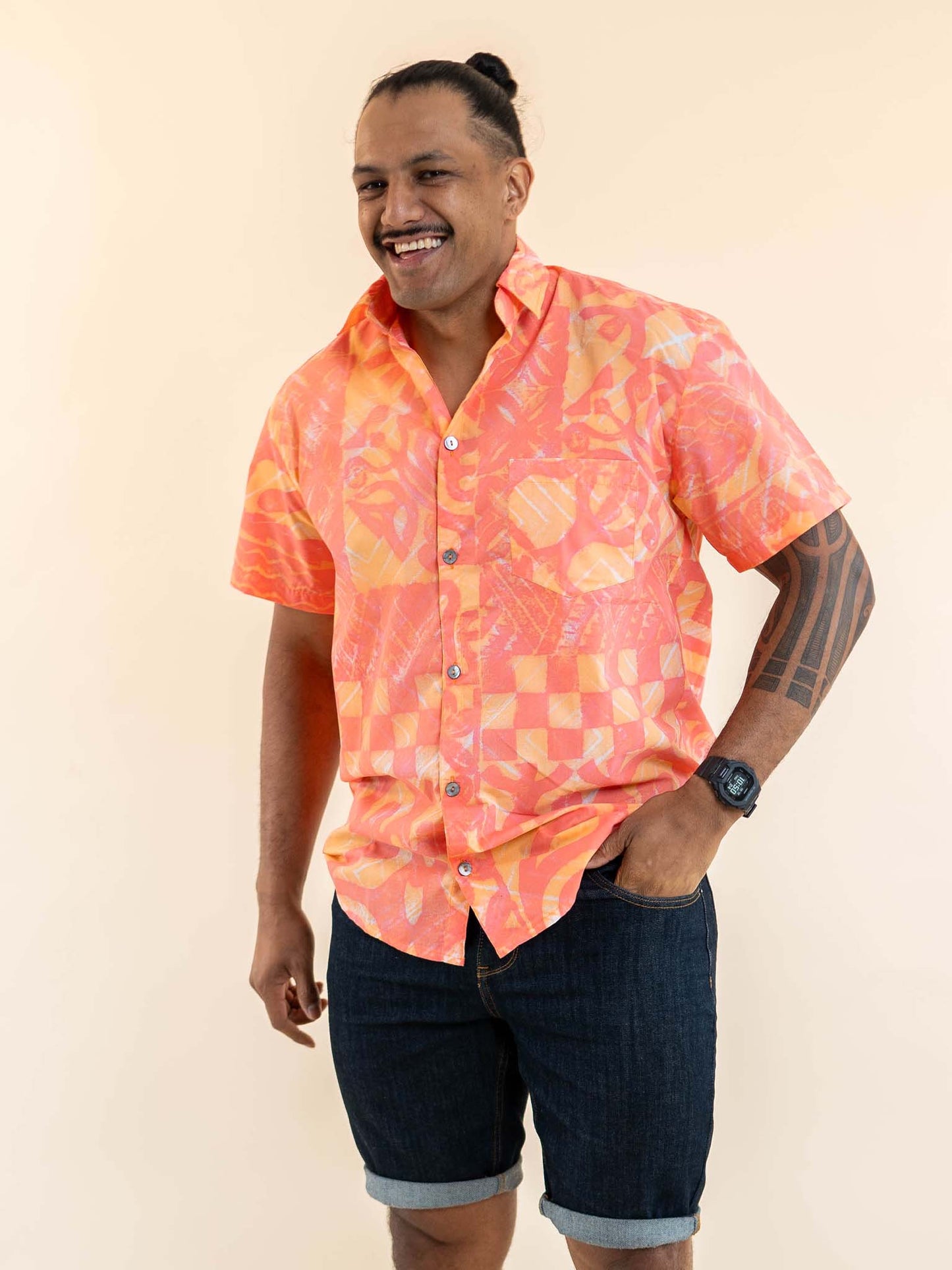 Taputu Shirt - Apricot