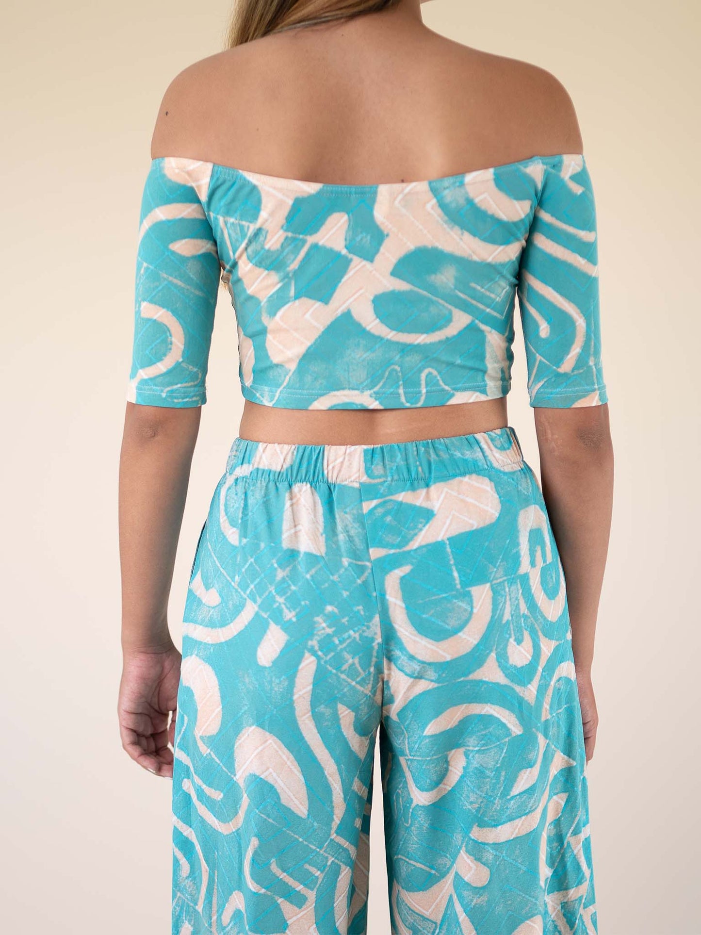 Tiahuia Crop Top - Seashore