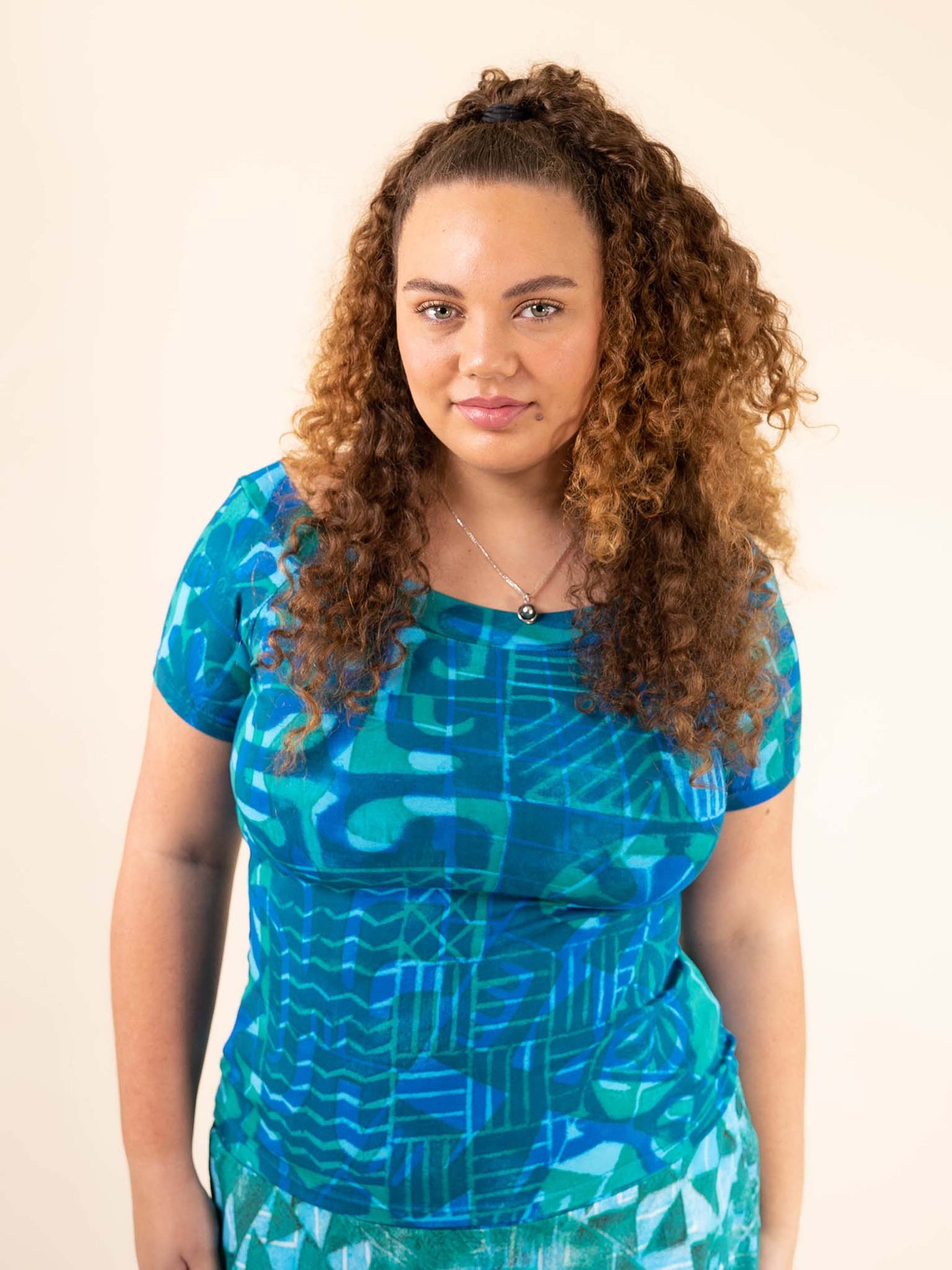 Aimata Top - Blue Jay