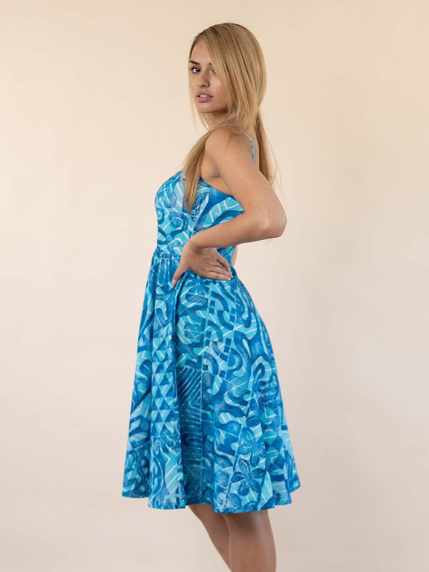Hunaarii Dress - Ocean