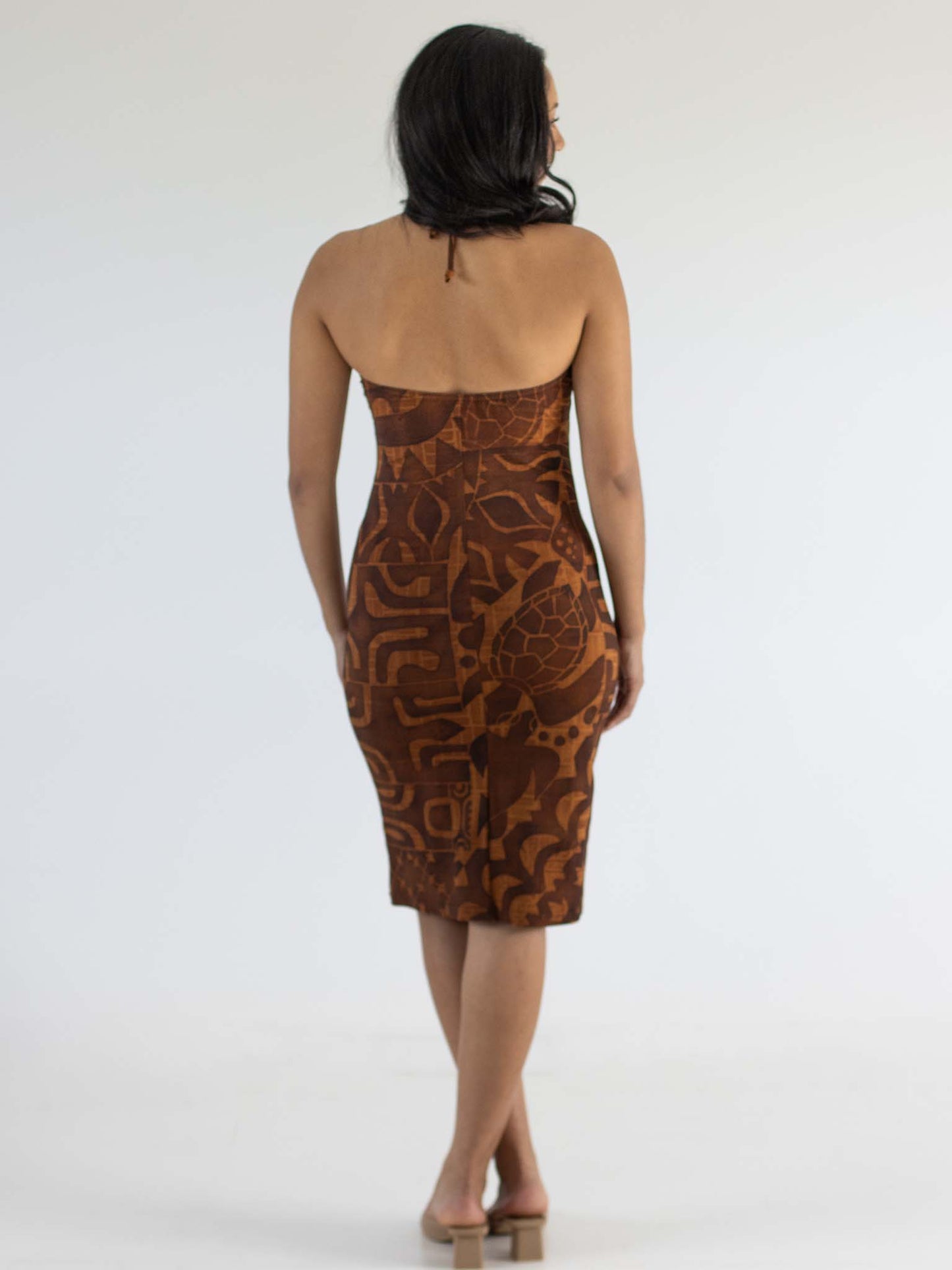 Terii Dress Midi - Bark