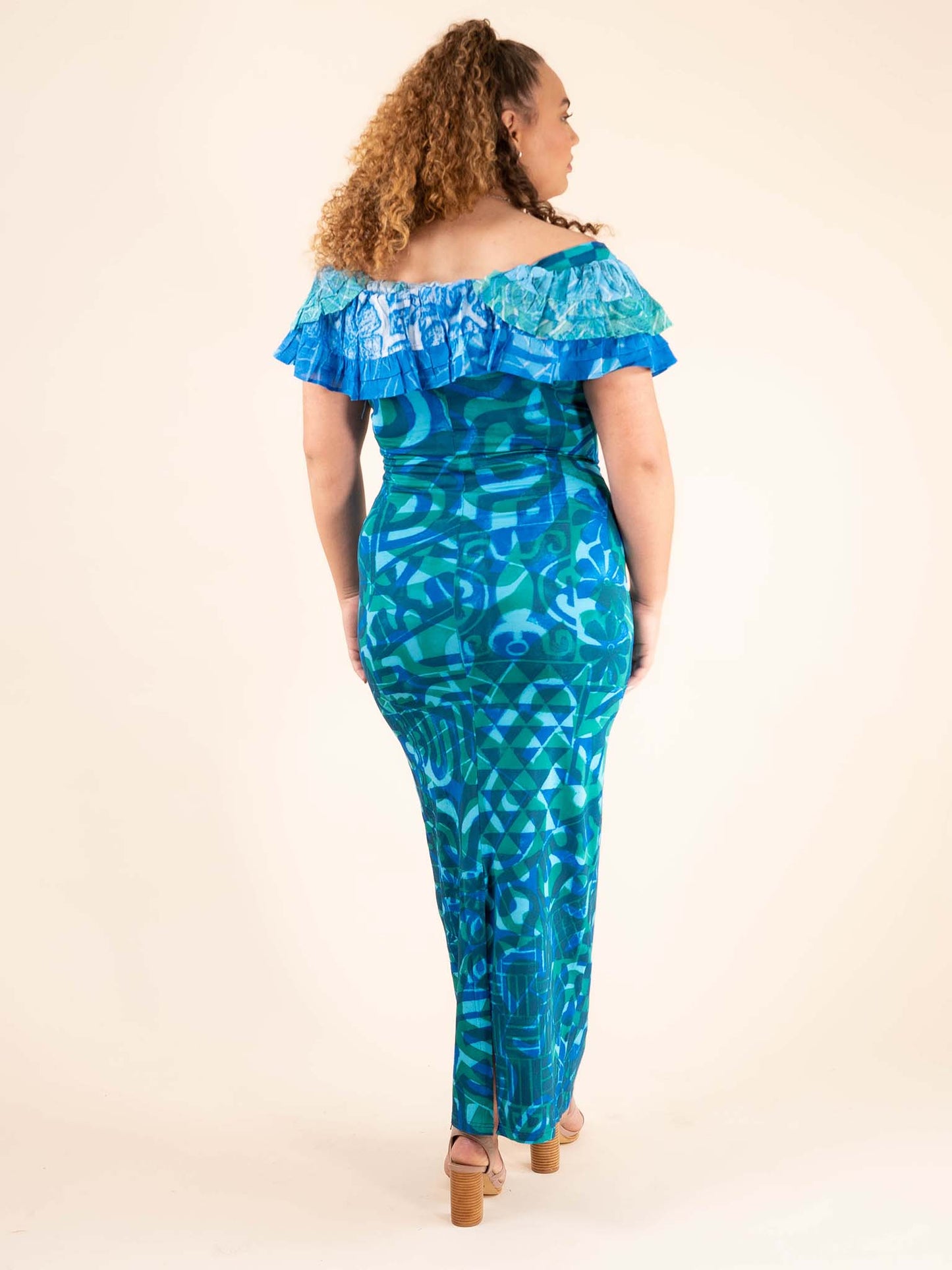 Mariata Dress Long - Blue Jay