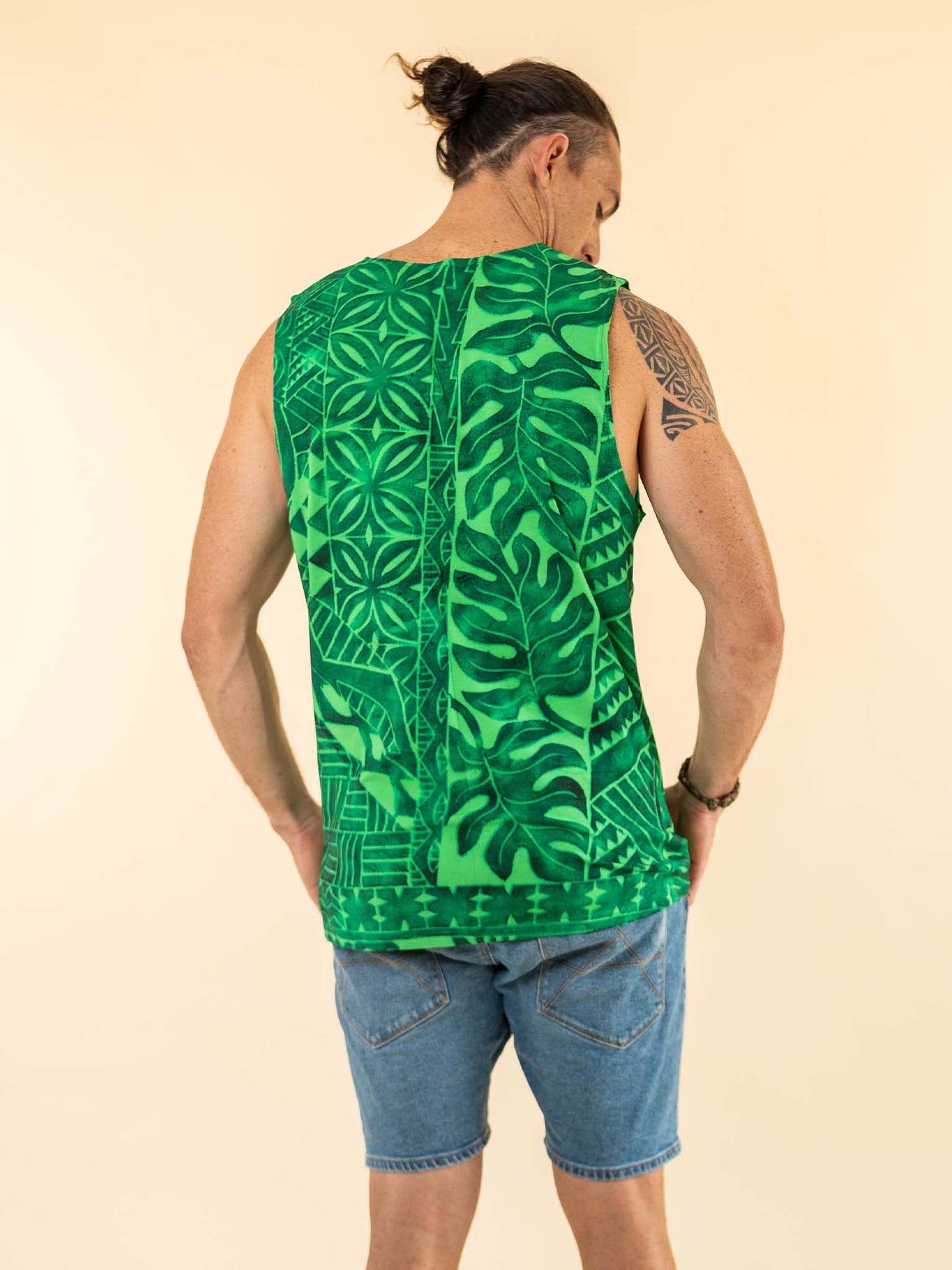 Rahiti Singlet - Forest Green