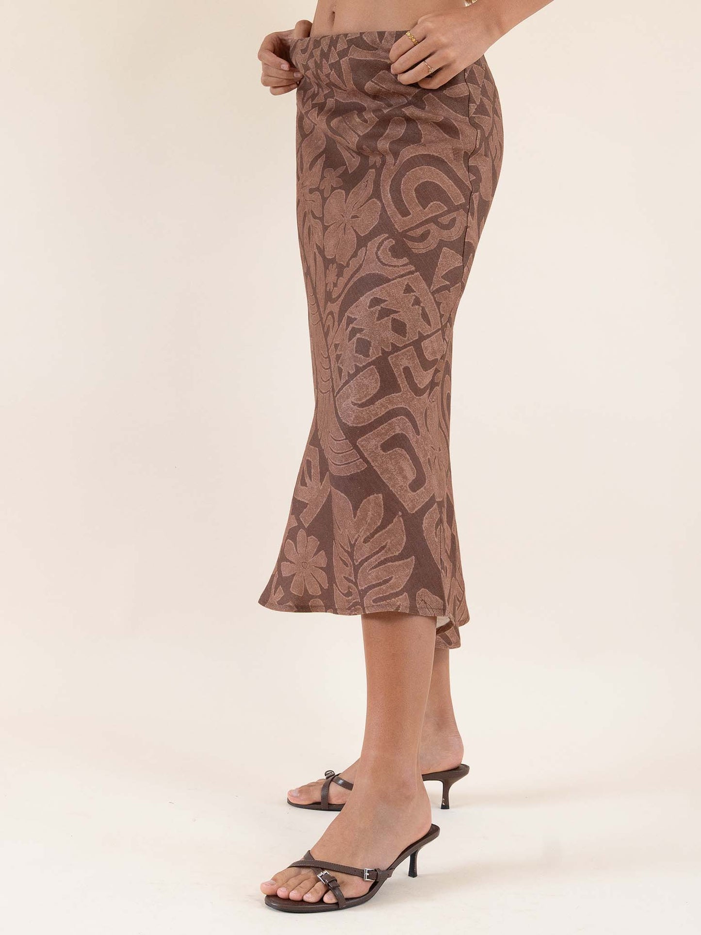 Sina Linen Skirt - Coco