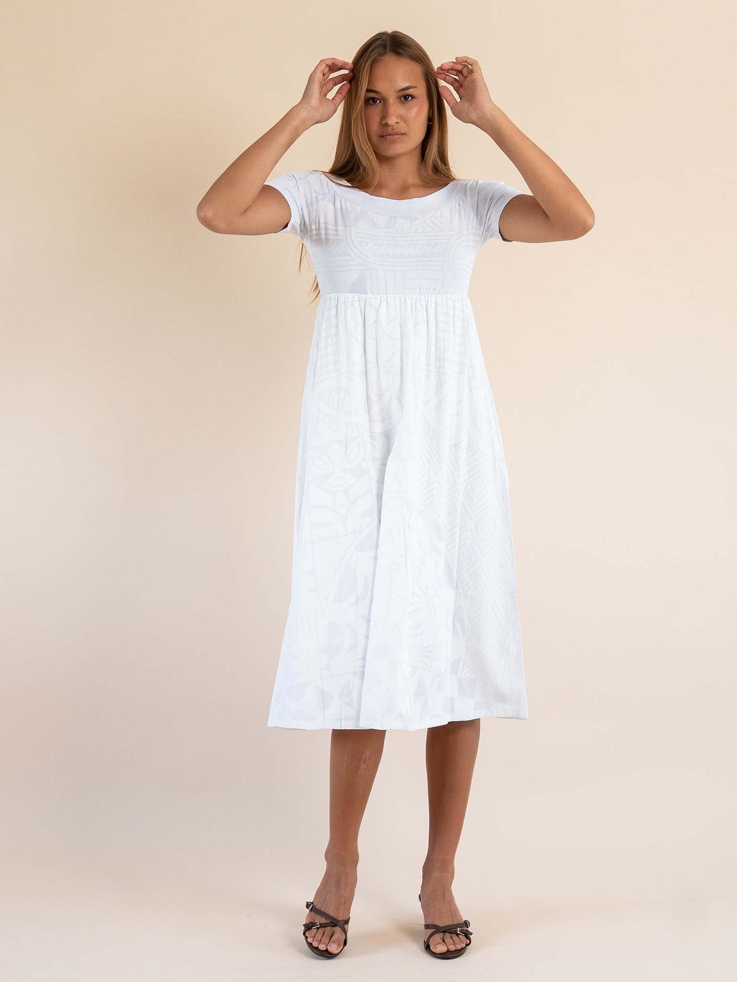 Tarani Dress Midi - Gardenia