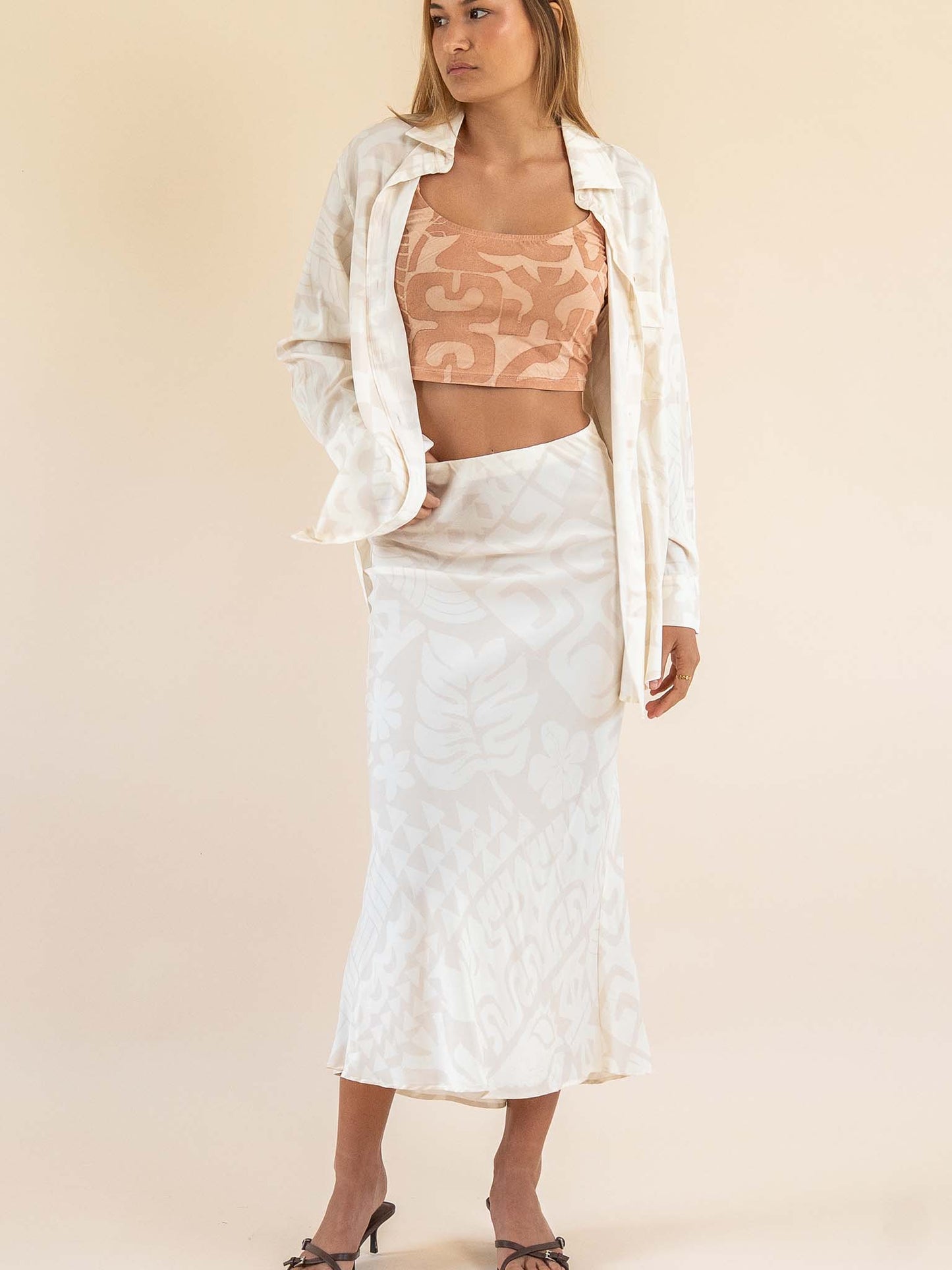 Sina Slip Skirt - Cream