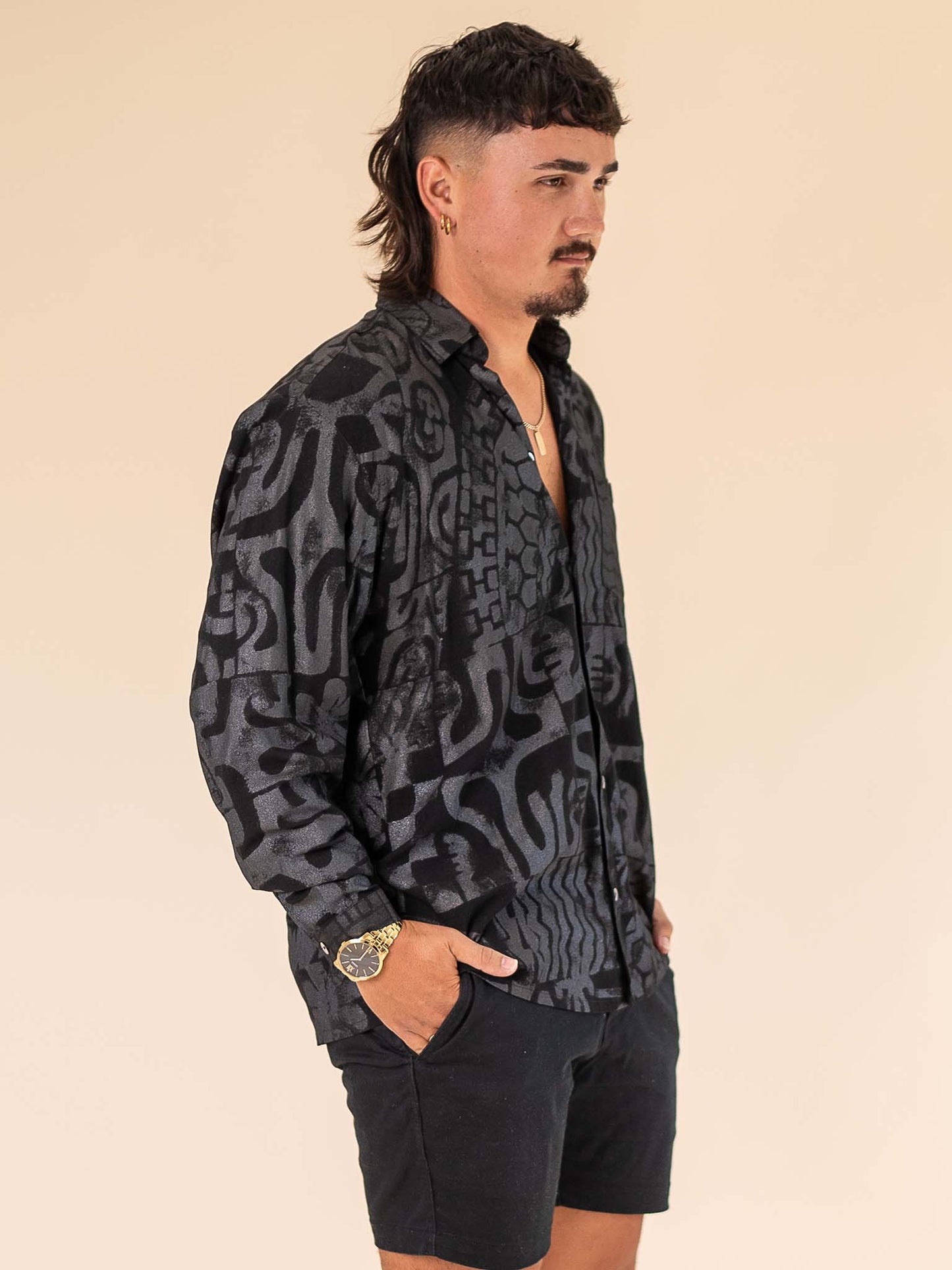 Koloa Shirt - Tahitian Black Pearl