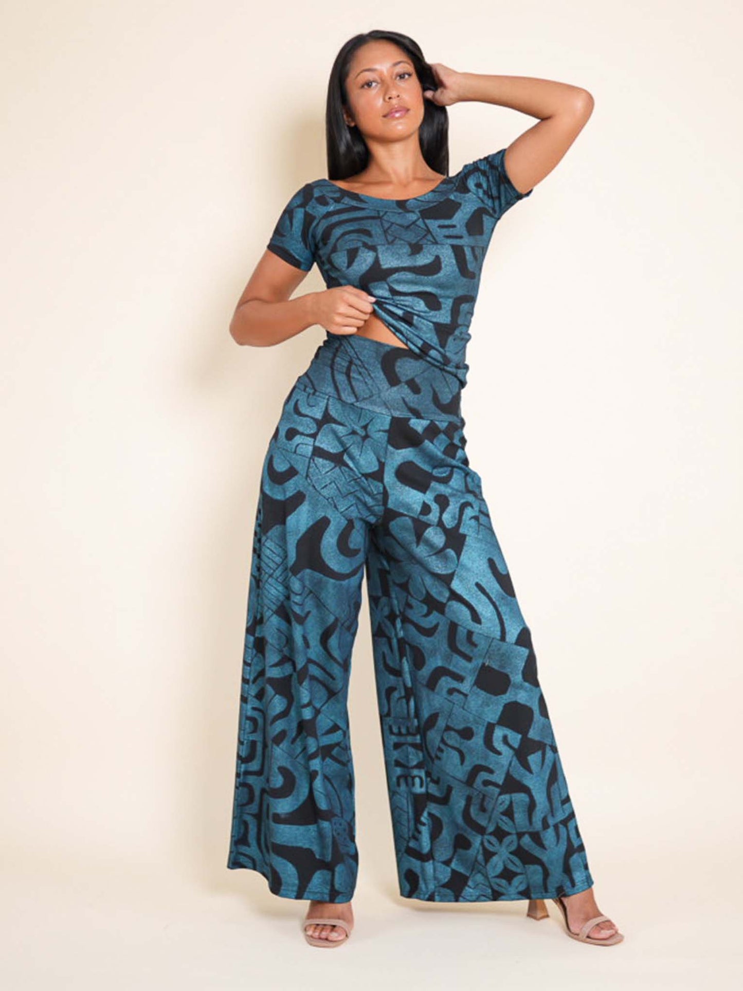 Lydia Pants - Turquoise Pearl