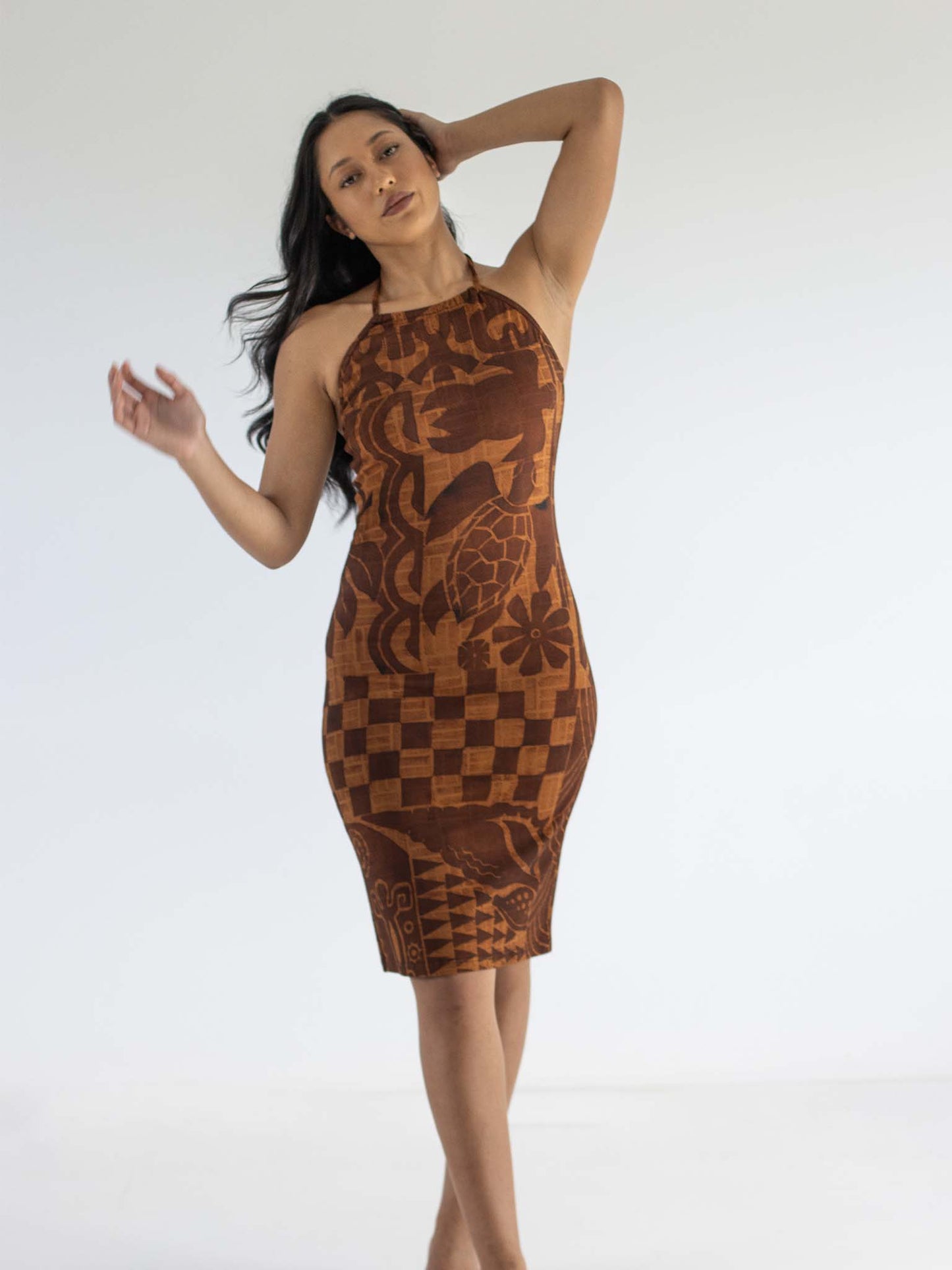 Terii Dress Midi - Bark