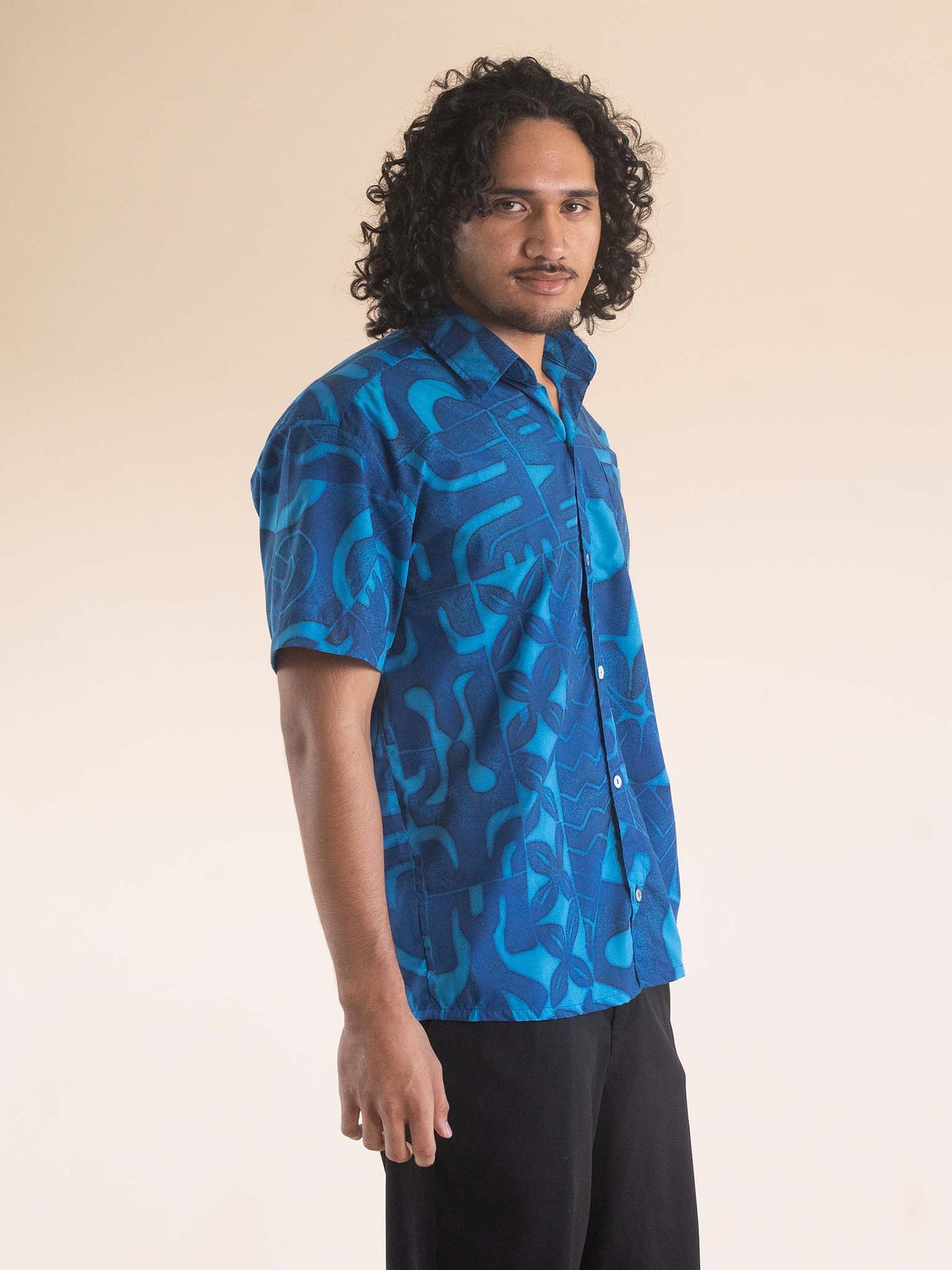 Taputu Shirt - Cobalt