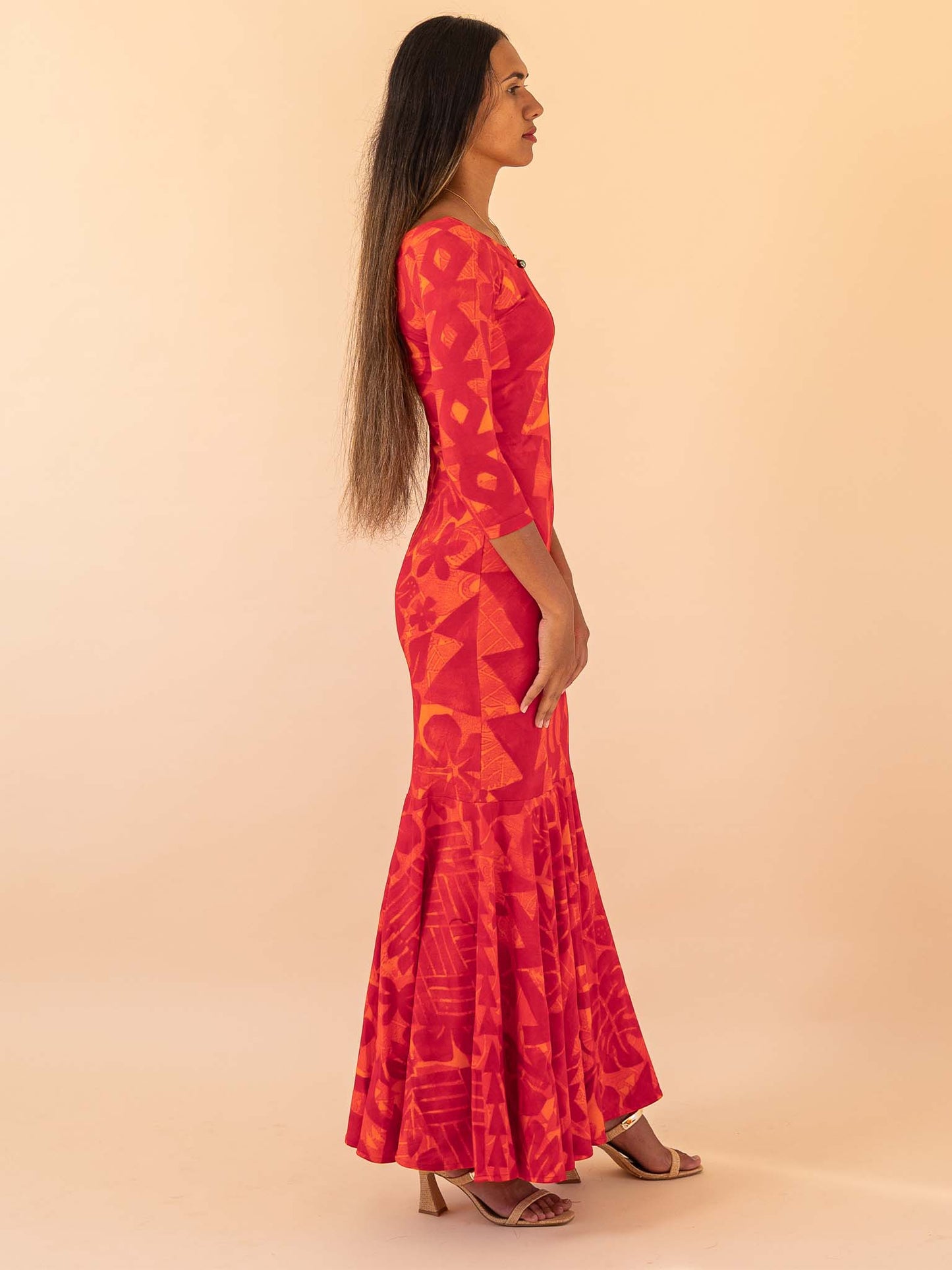 Vaihiria Dress - Scarlet