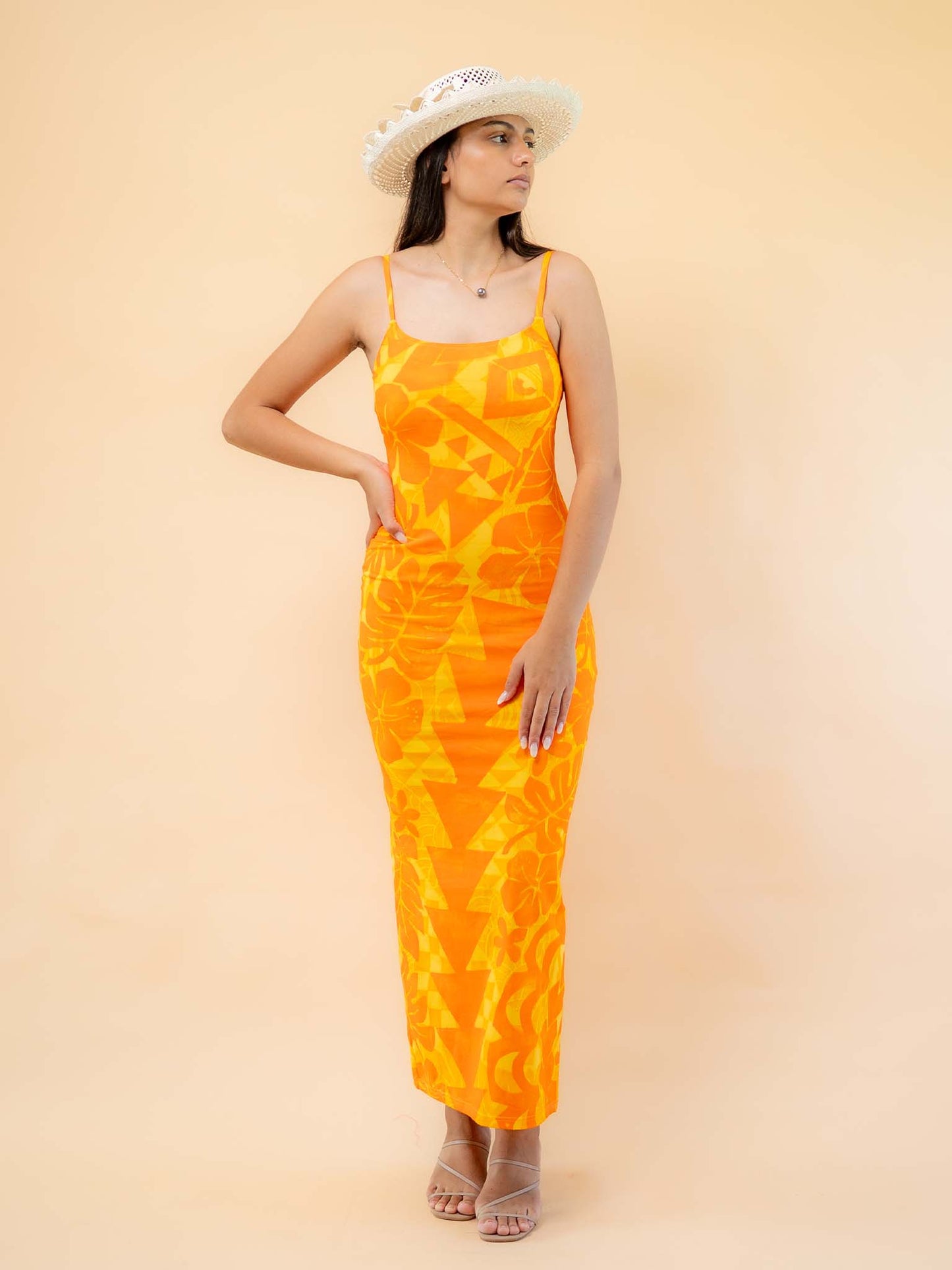 Moana Dress Long - Saffron