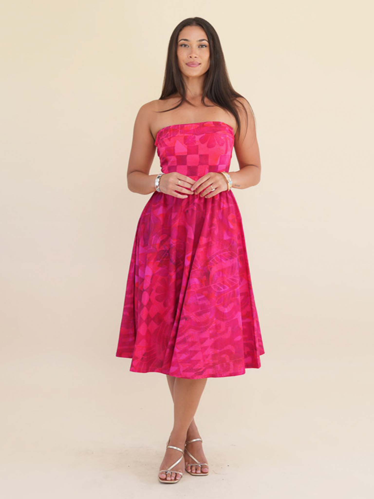 Tehina Dress - Dark Cerise  Tav