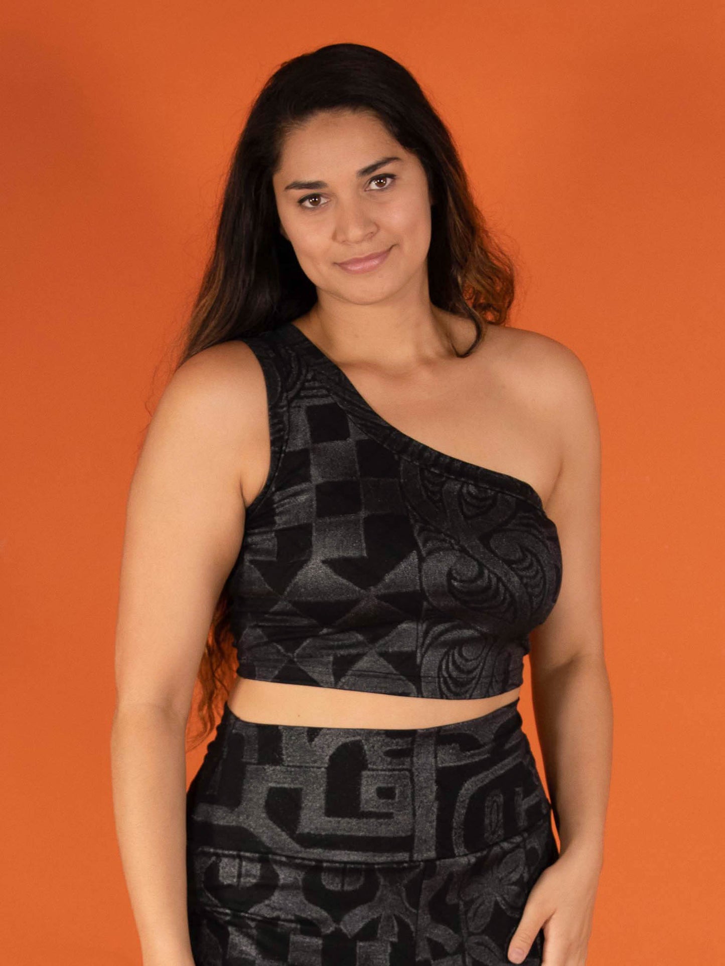 Chrystalla Crop Top - Tahitian Black Pearl