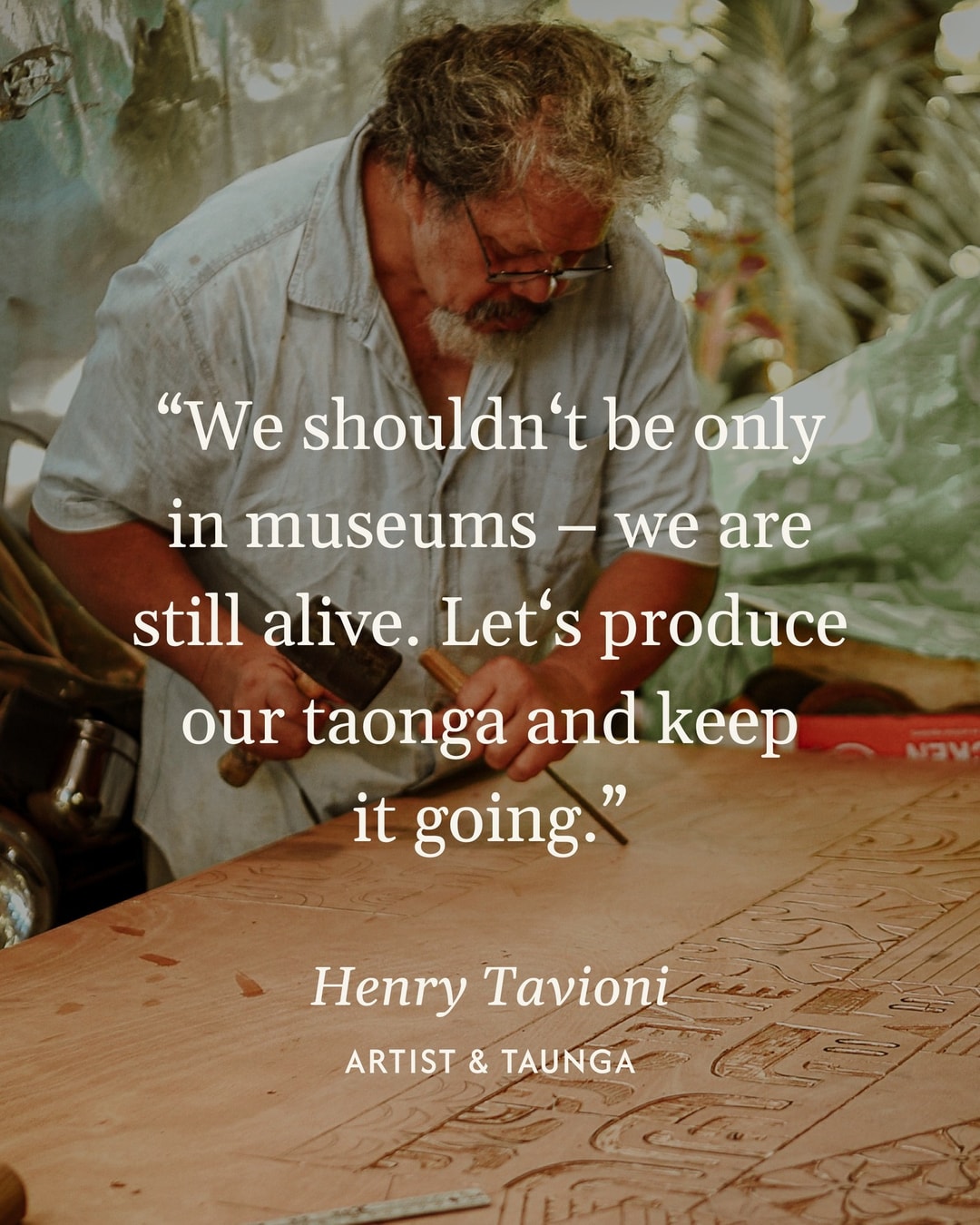 Behind every TAV piece are the hands of many. Our makers are skilled artisans whose knowledge has been passed down through generations.

Meet our makers at tavpacific.com