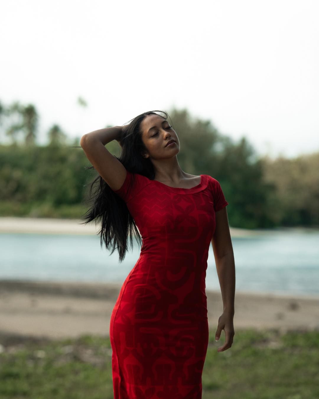 The Aimata dress in Kaute, a signature piece. 

Explore the collection at Tavpacific.com