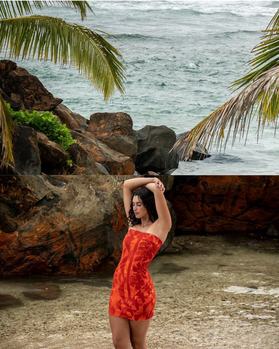 The Mina Dress Mini in Scarlet.