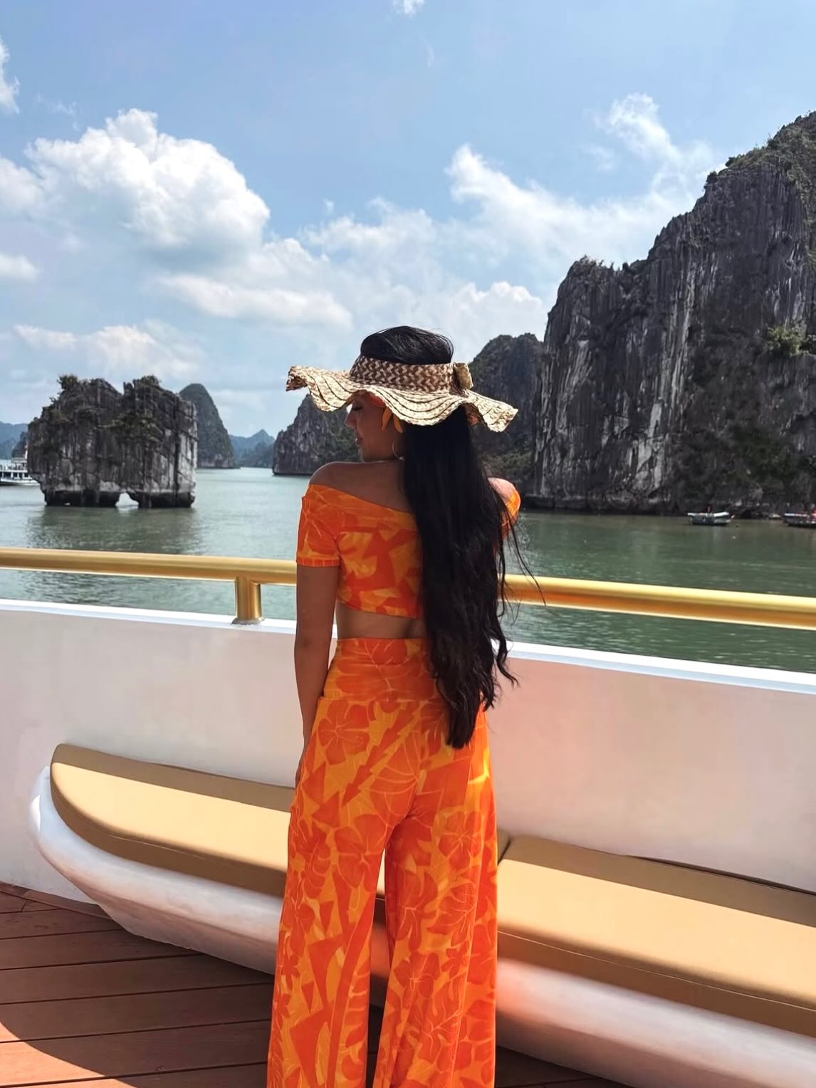 The beautiful Miss Cook Islands, Tiare Henry-Anguna, continues to make us proud as she represents our islands at Miss World 2026 in Vietnam.
Wearing our Saffron set beautifully, Shop the look at Tavpacific.com