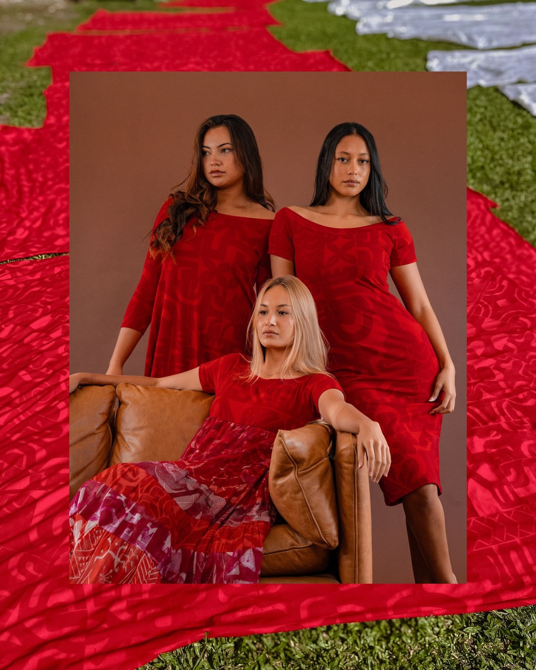 Signature in Kaute – Rich red tones, layered prints, and silhouettes designed to make a statement without saying a word.