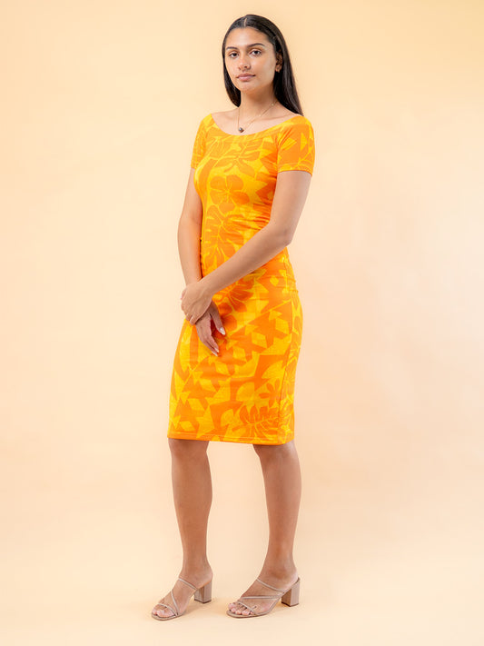 Aimata Dress - Saffron