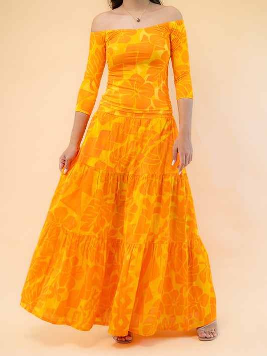 Keanavai Skirt - Saffron
