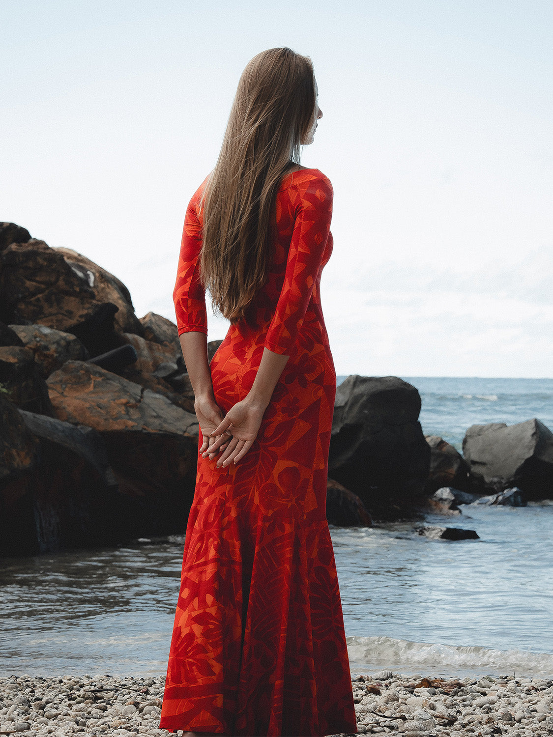 Vaihiria Dress - Scarlet