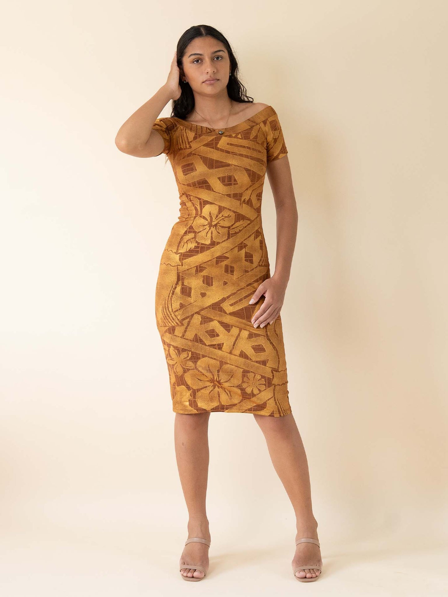 Aimata Dress - Bronze