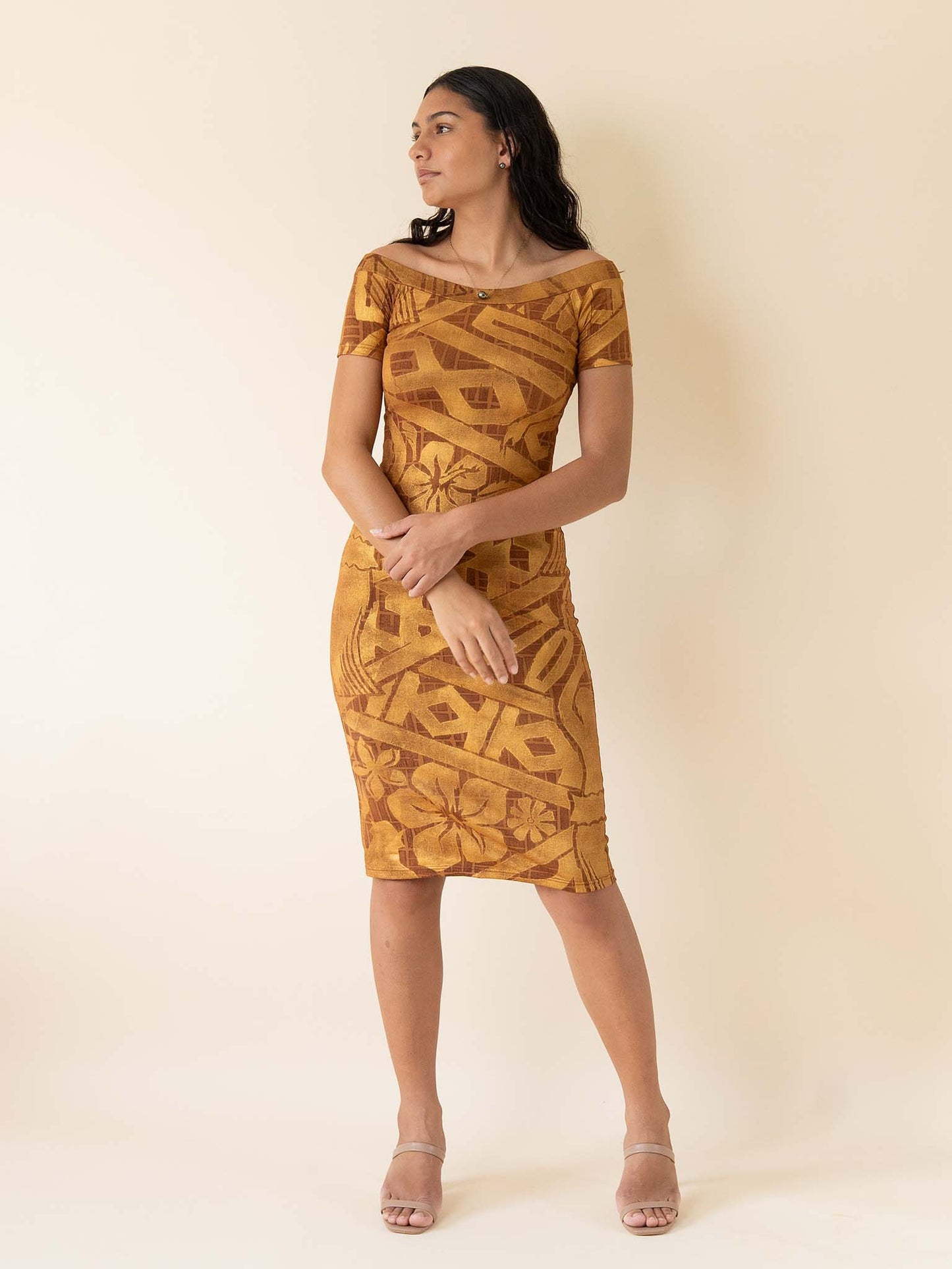 Aimata Dress - Bronze