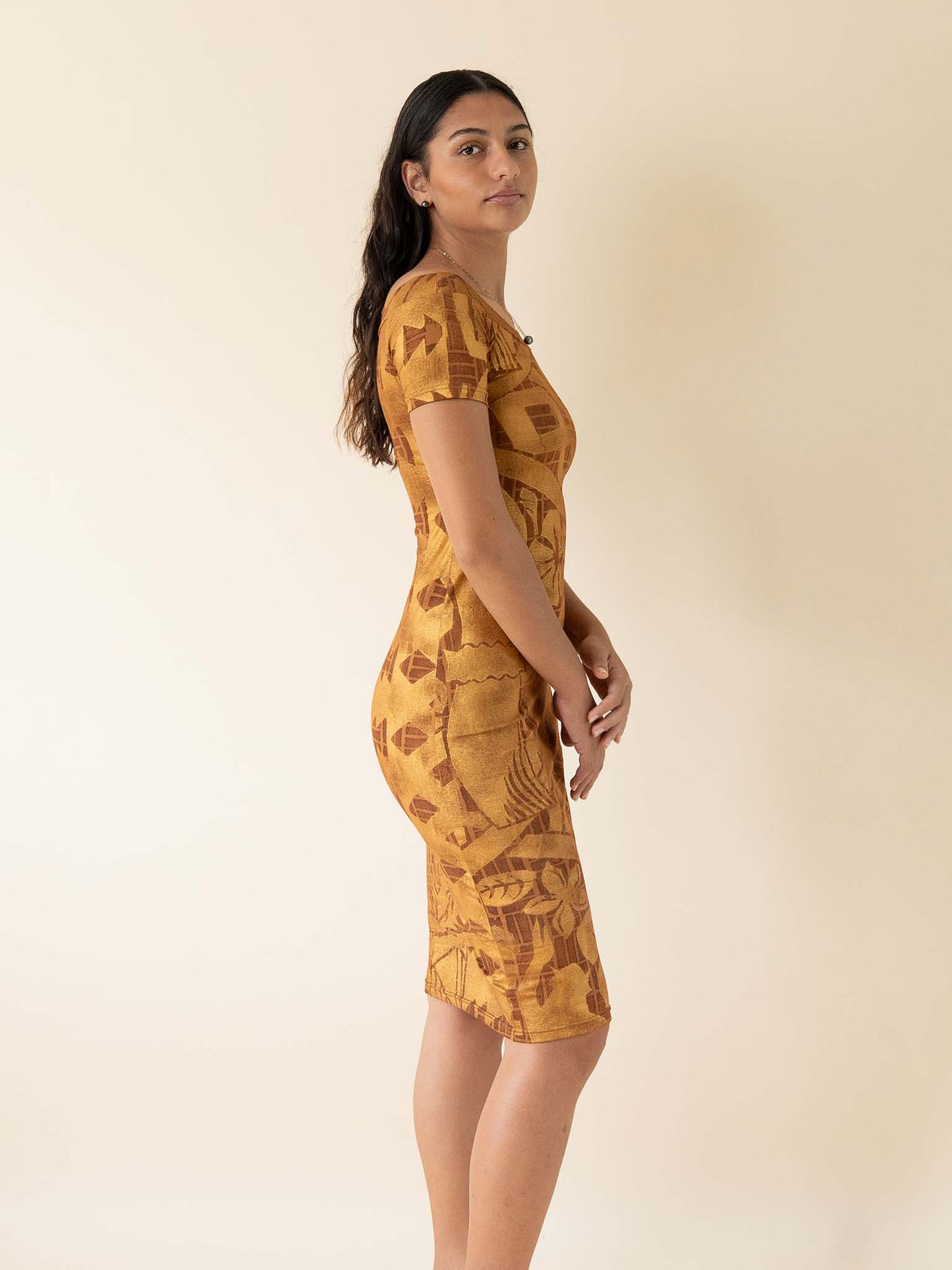 Aimata Dress - Bronze