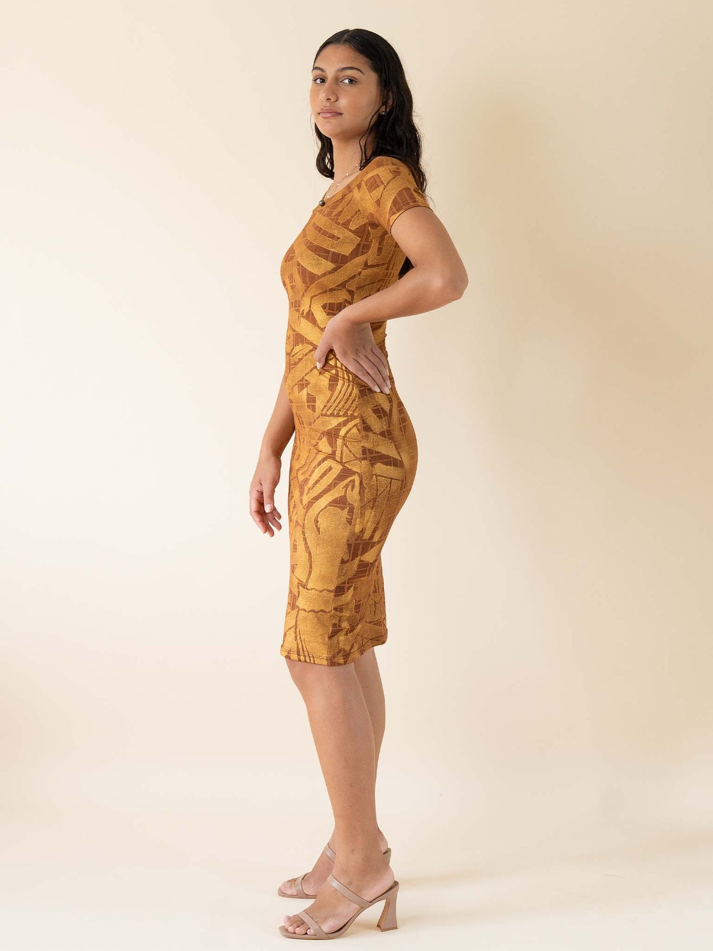 Aimata Dress - Bronze