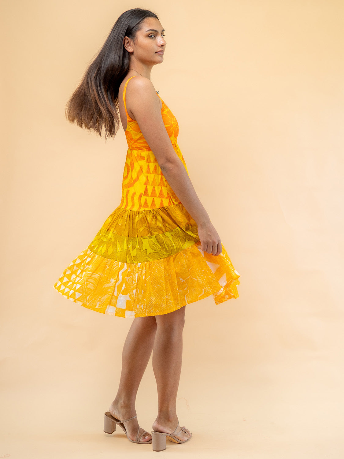 Maine Mini Dress - Saffron