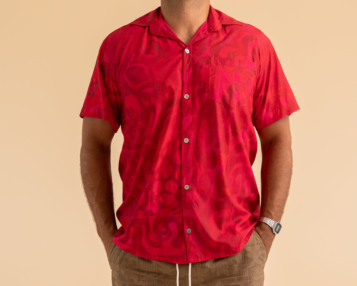 Taputu Shirt -  Dark Cerise