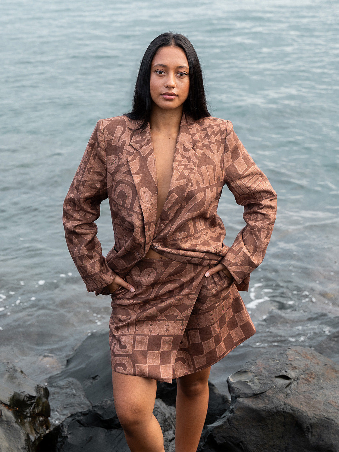 Iva Linen Blazer - Coco