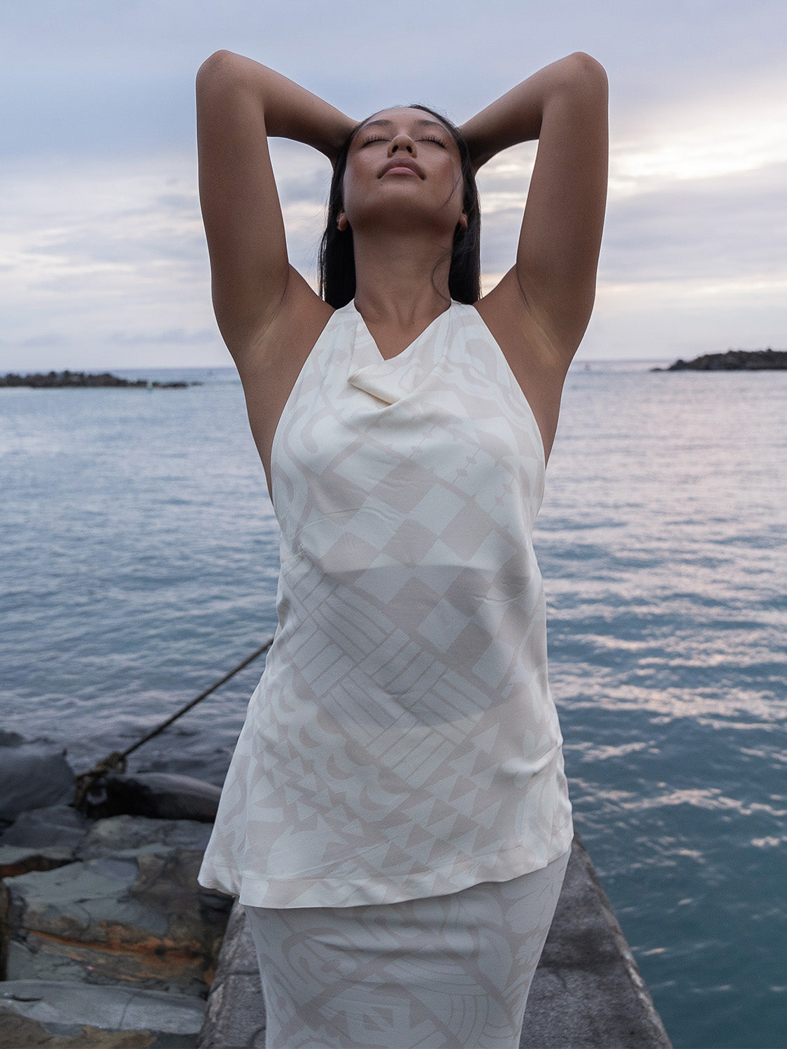 Mi'i Halter Top - Cream