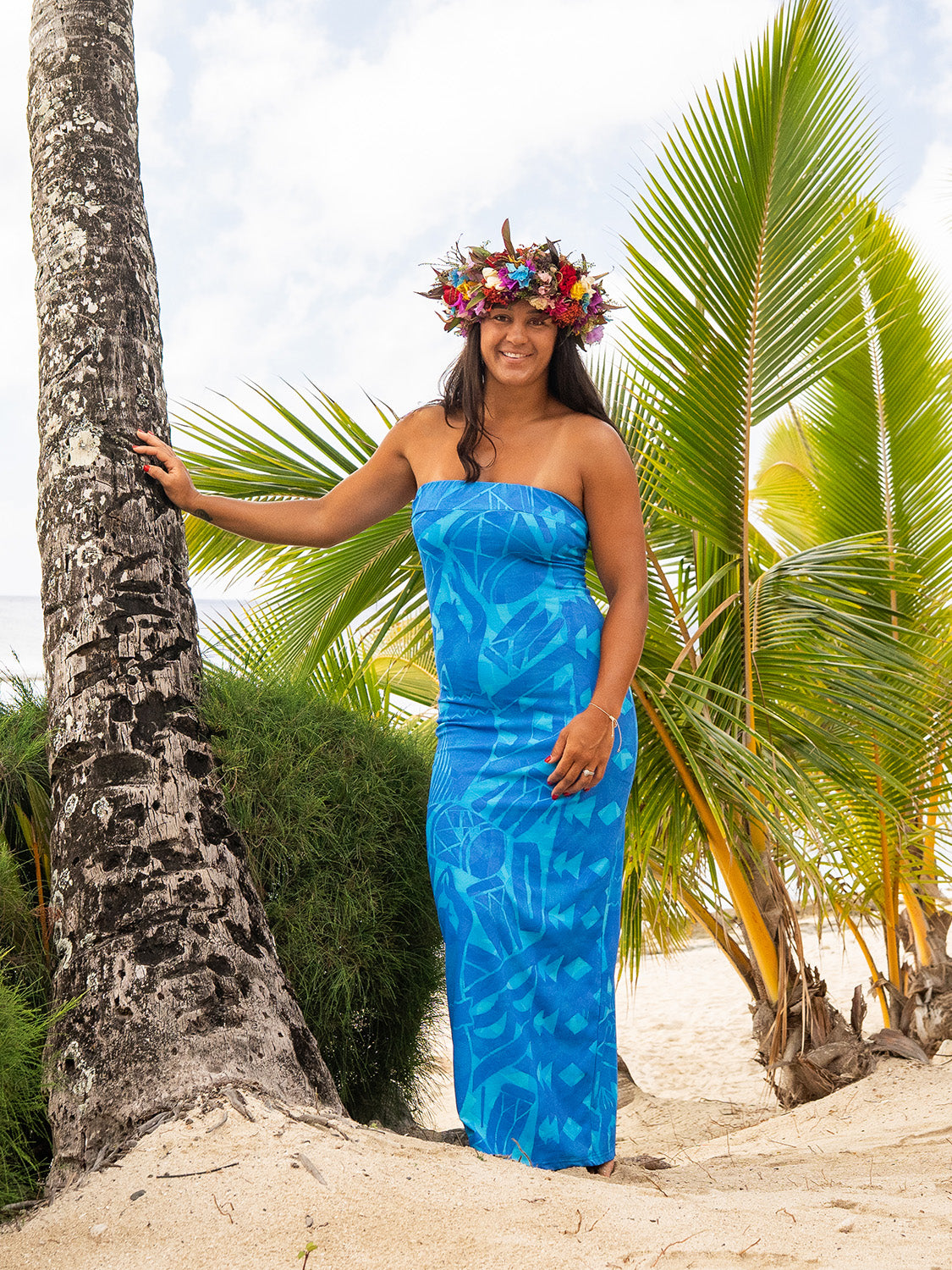 Mina Dress Long - Waimea